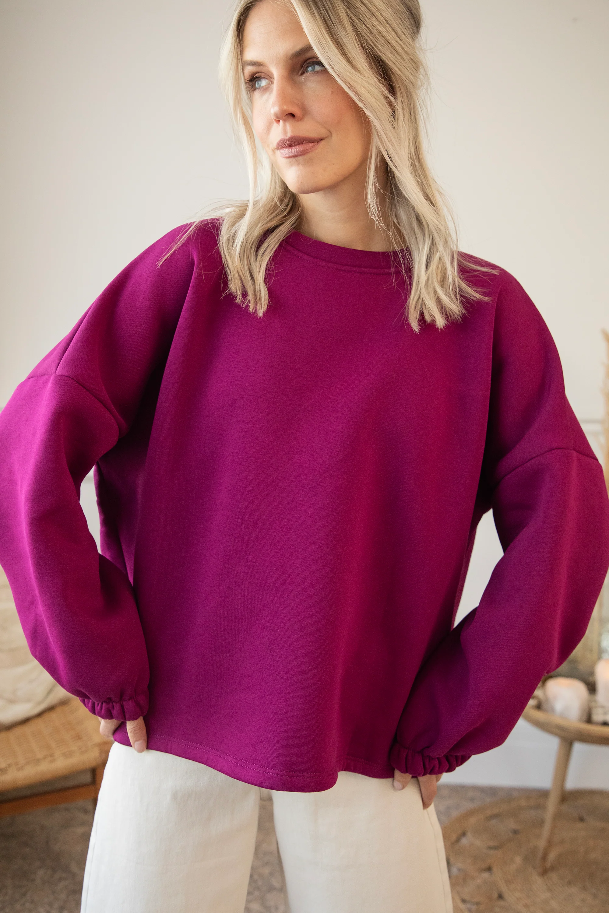 Lily Super Mom Plum/Beige - Sweater - Image 4