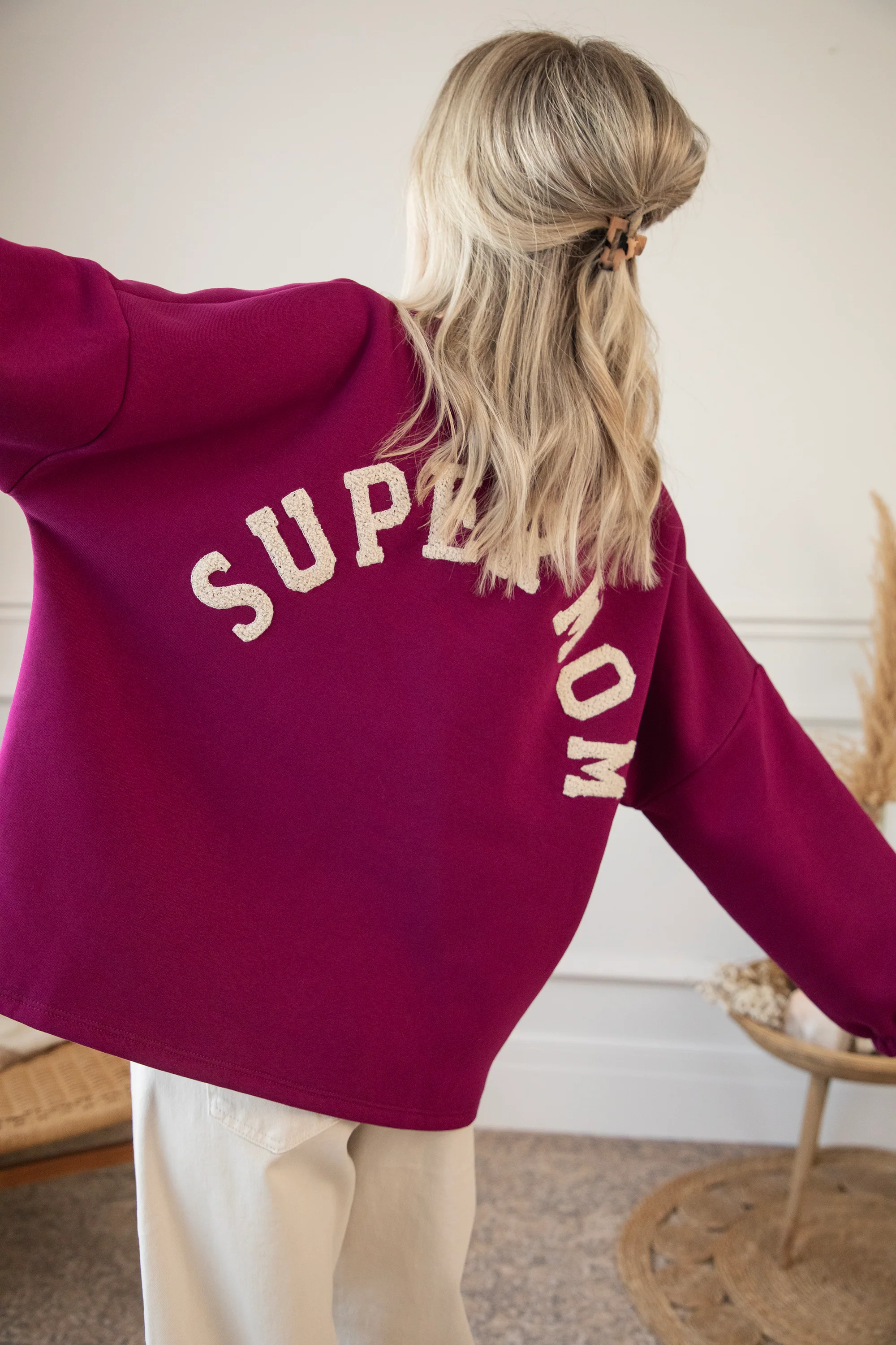Lily Super Mom Plum/Beige - Sweater - Image 8