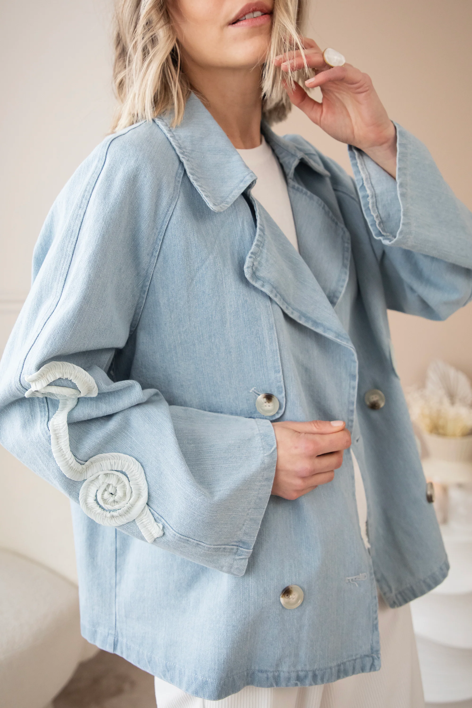 Lotus Denim Light Blue - Jacket - Image 2