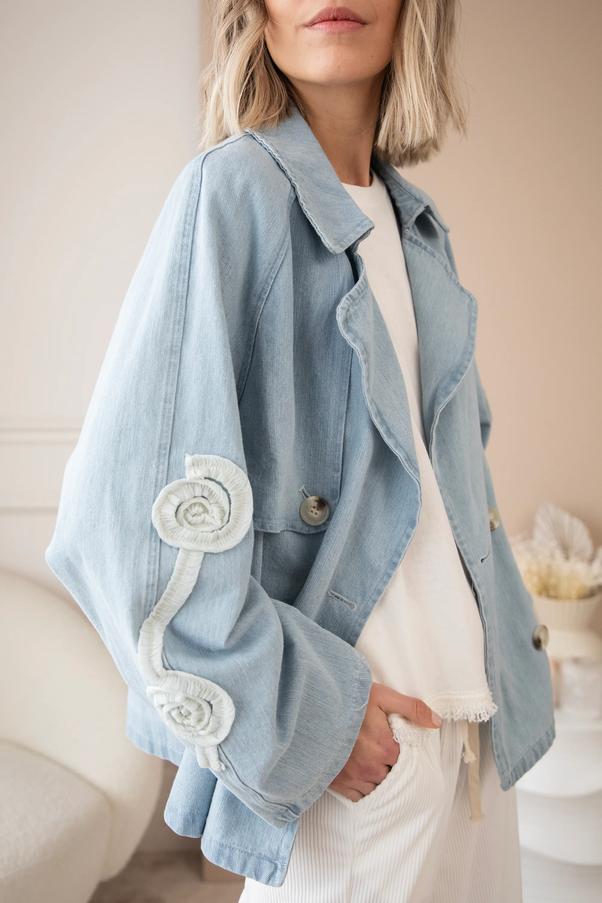 Lotus Denim Light Blue - Jacket - Image 3