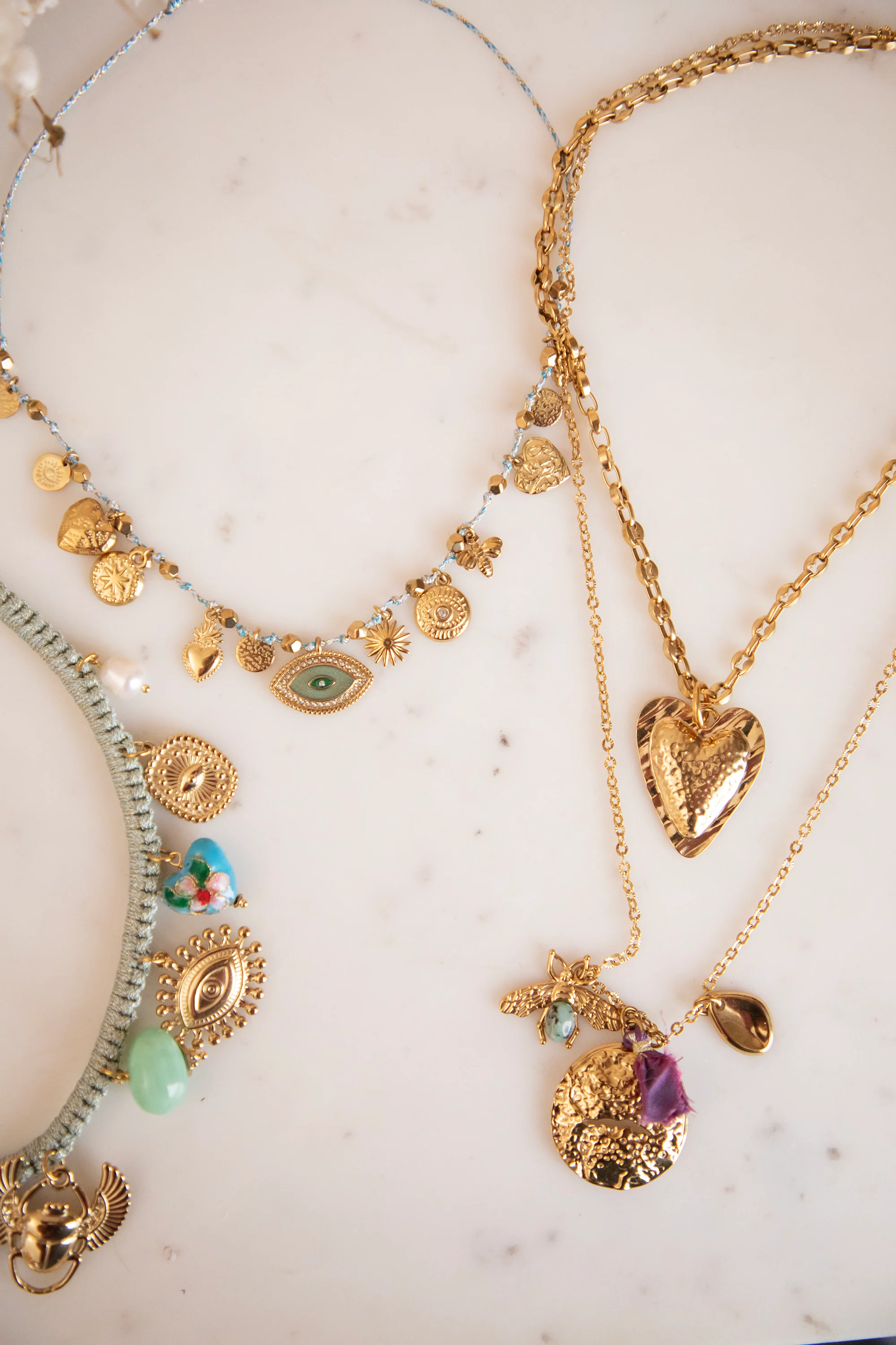 Love In Your Eyes Blue/Gold - Ketting - Image 2