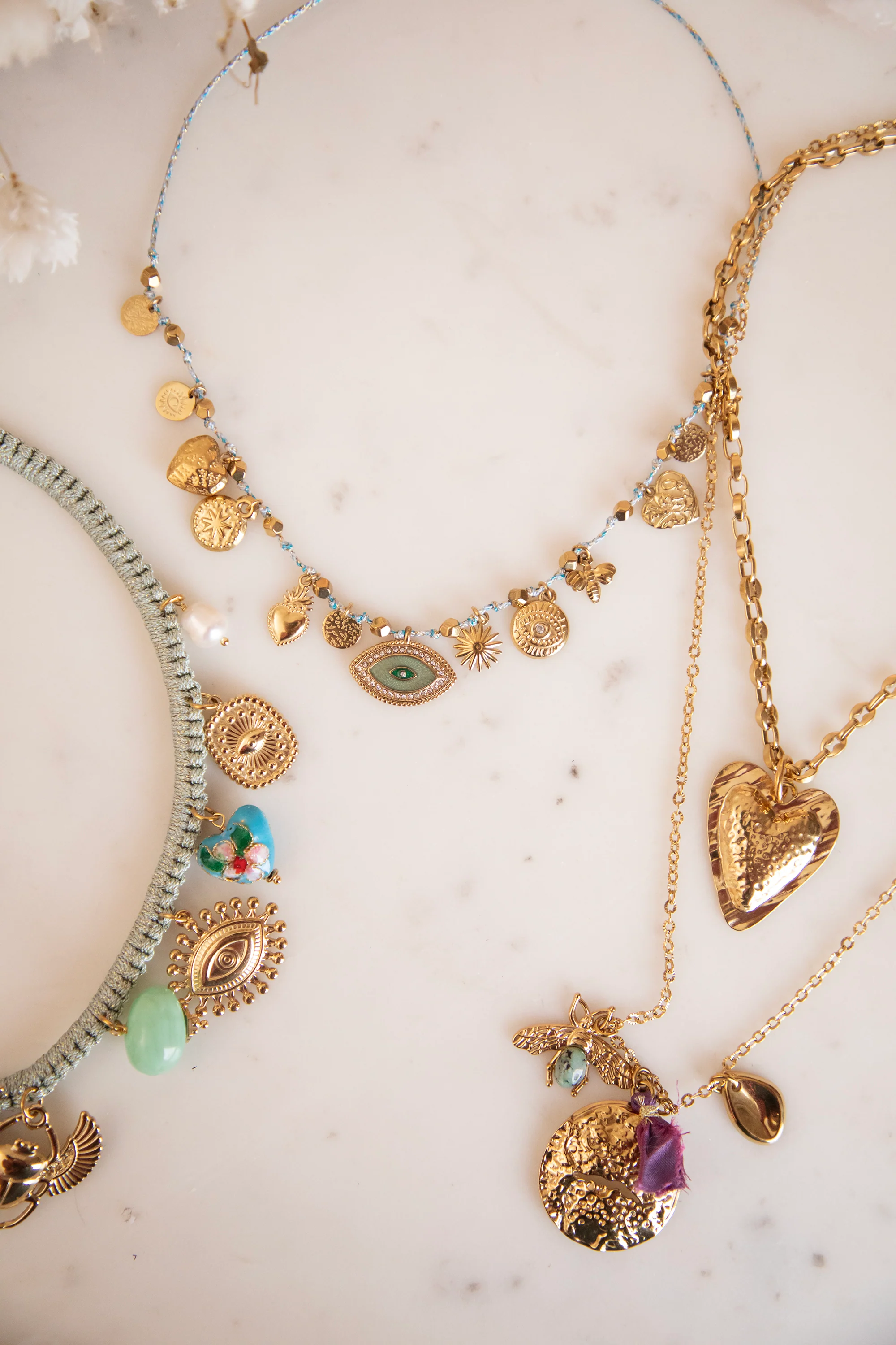Love In Your Eyes Blue/Gold - Ketting - Image 3