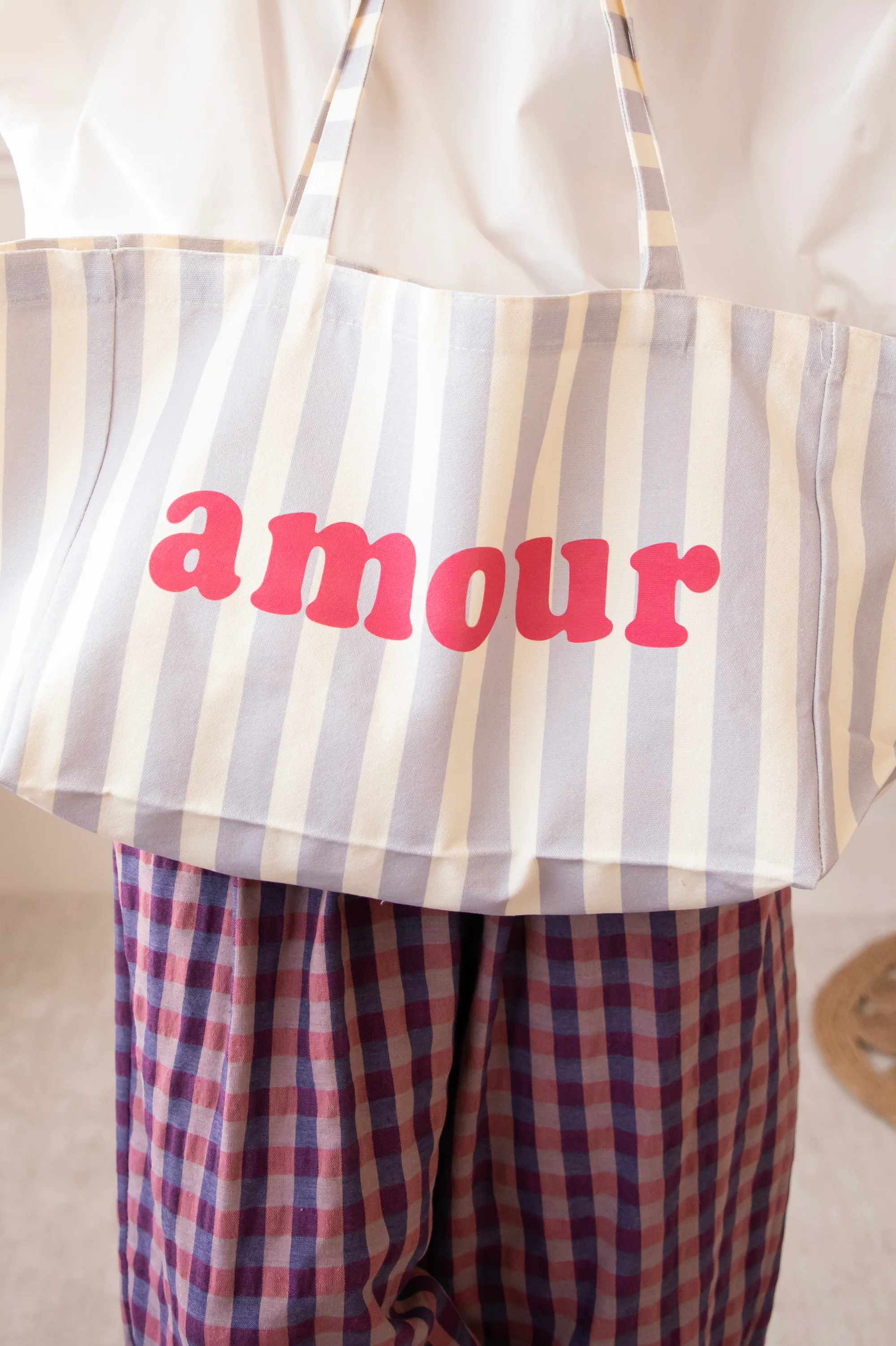 Love Is Sweet Lila - Canvas Tas - Image 4