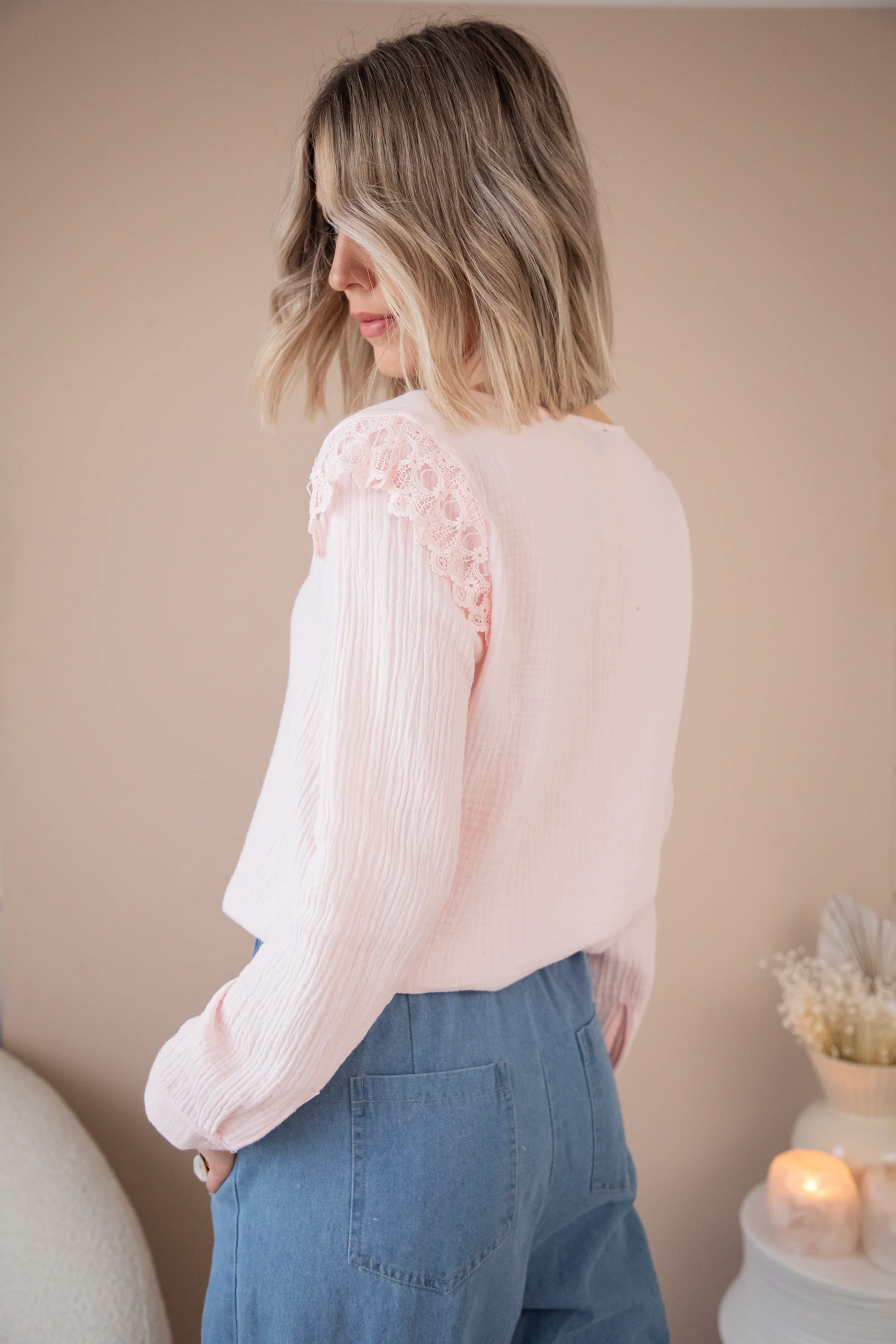 Love The Lace & Tetra Pink - Blouse - Image 4