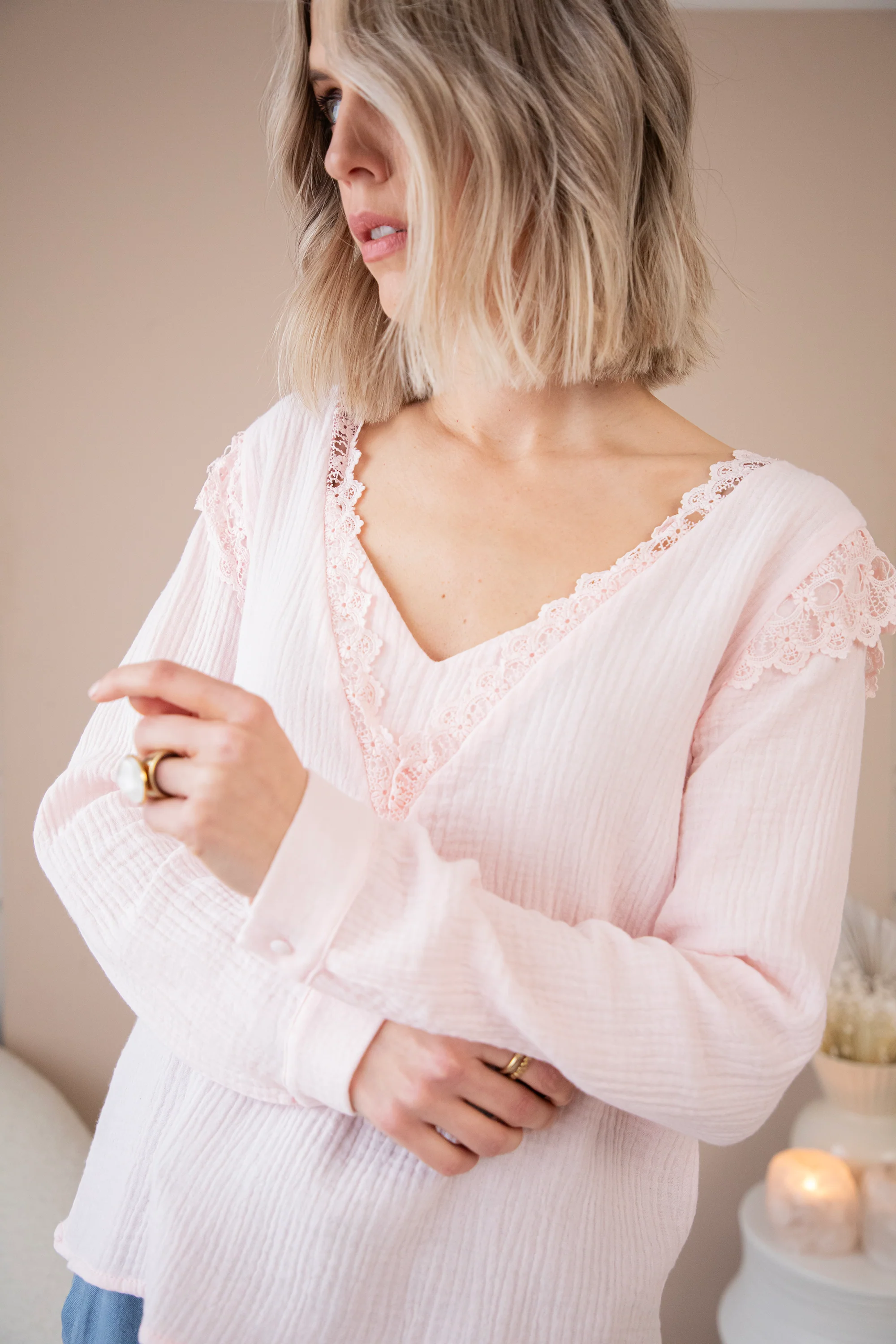 Love The Lace & Tetra Pink - Blouse - Image 6