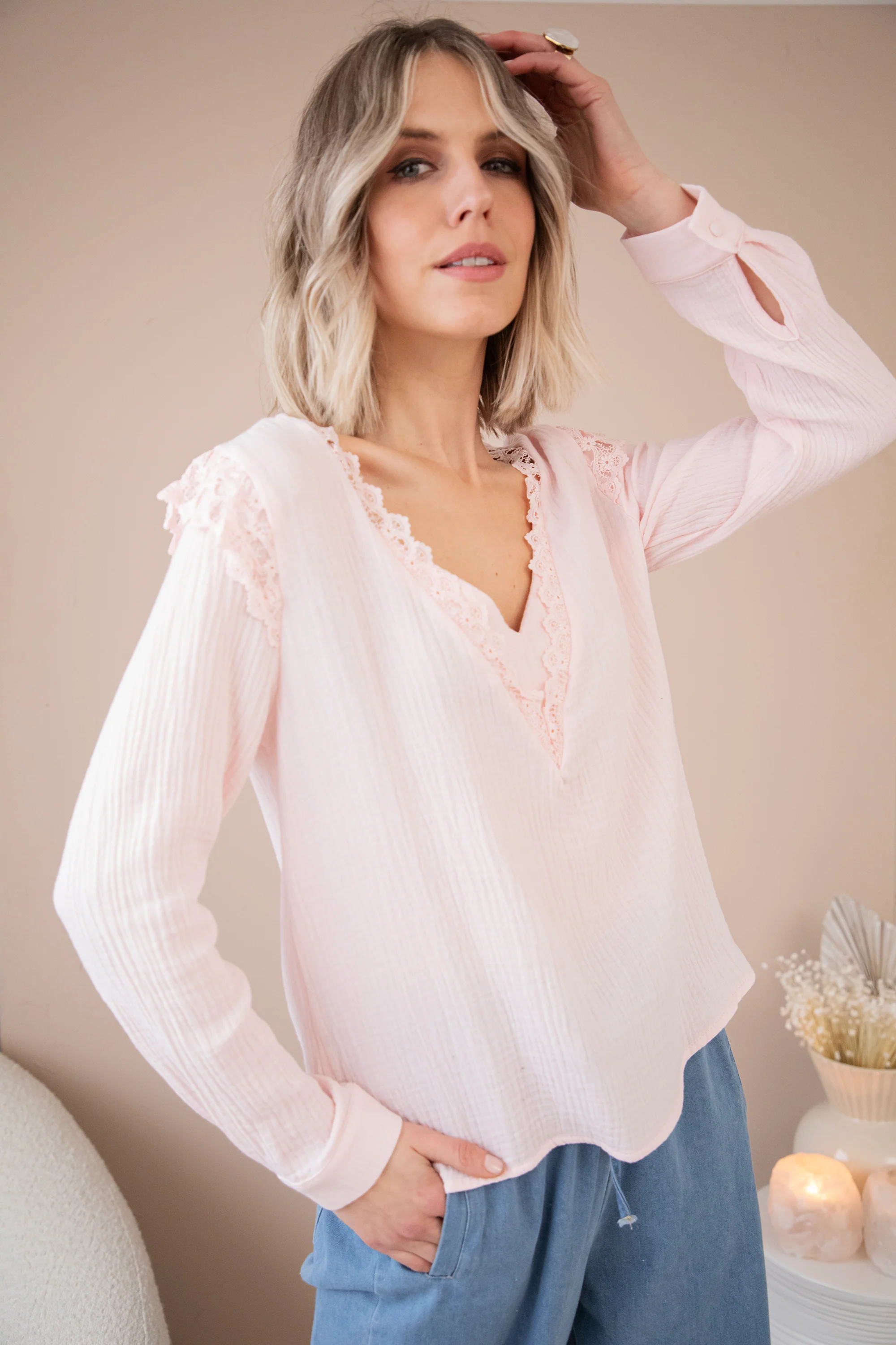 Love The Lace & Tetra Pink - Blouse - Image 7