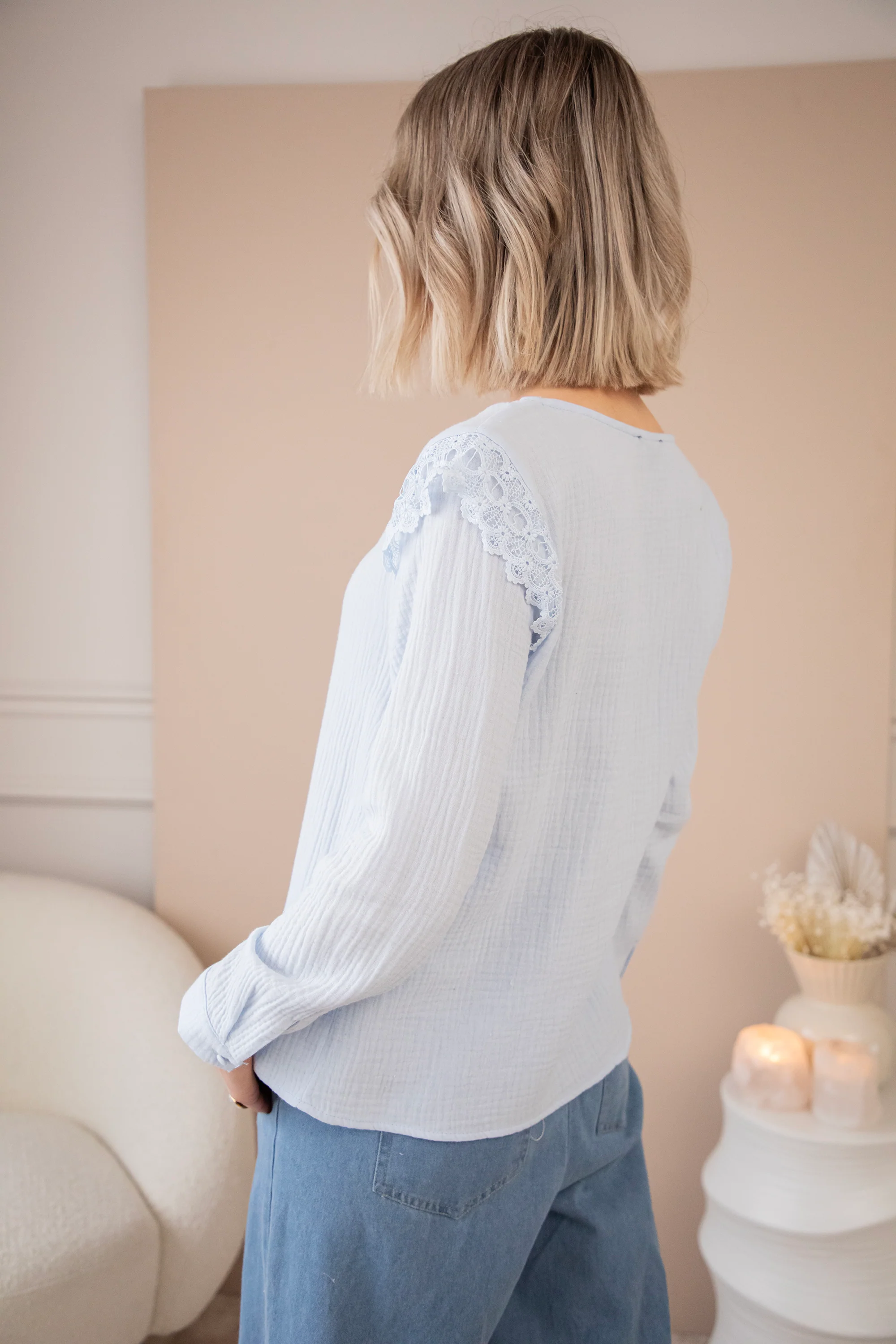 Love The Lace & Tetra Soft Blue - Blouse - Image 6