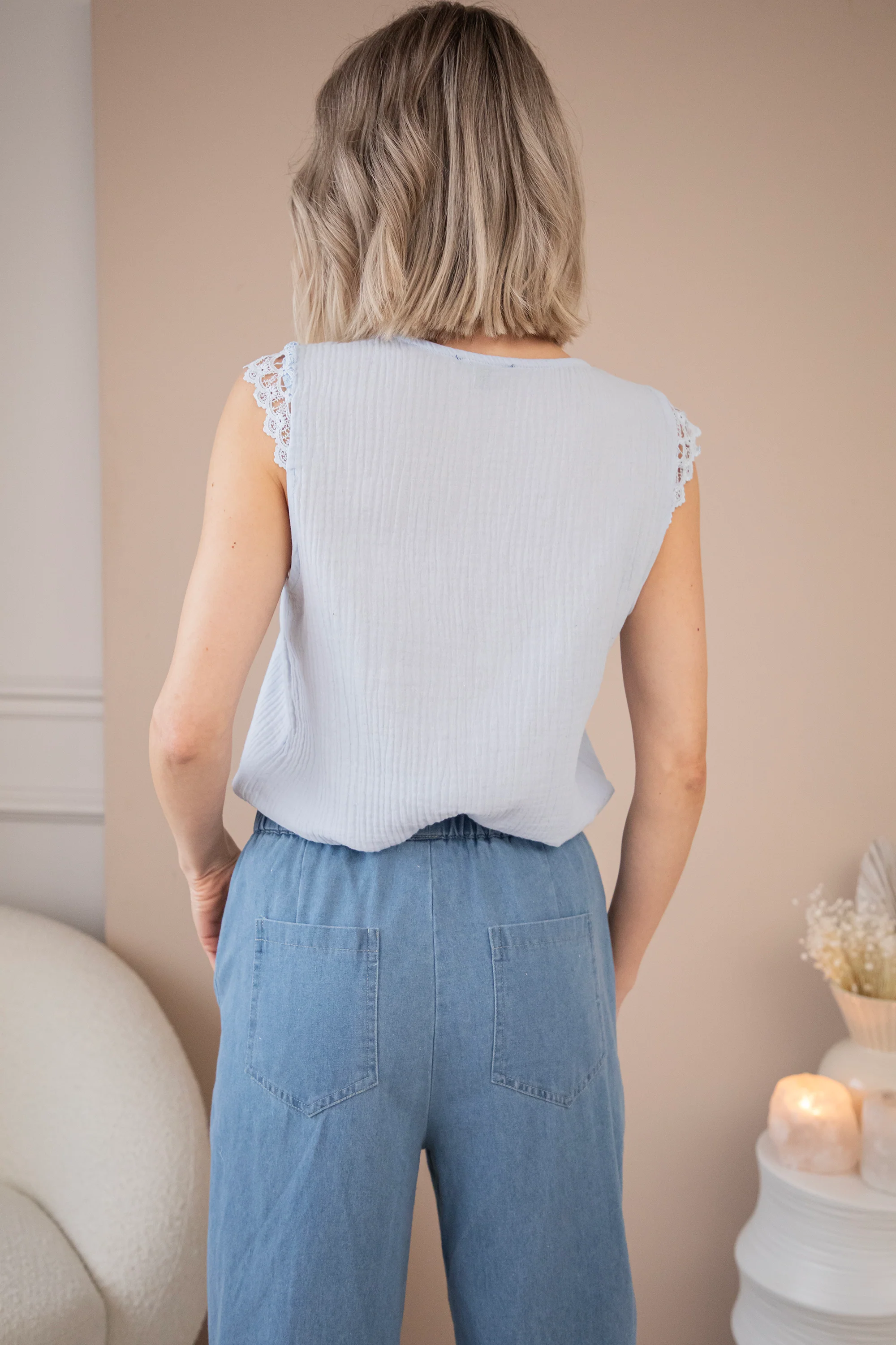 Love The Lace & Tetra Soft Blue - Top - Image 4