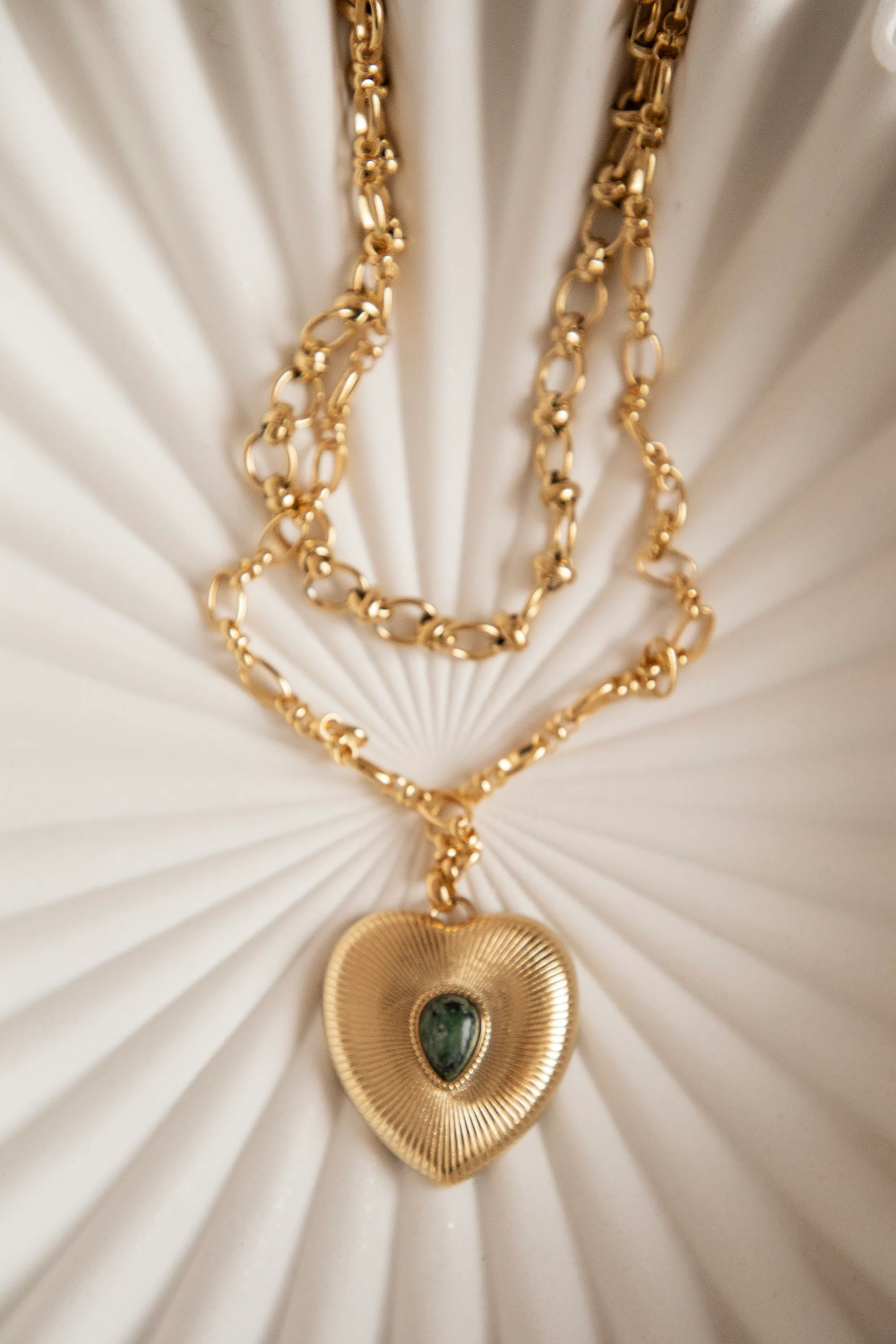 Lovestoned Dark Green/Gold - Ketting - Image 5