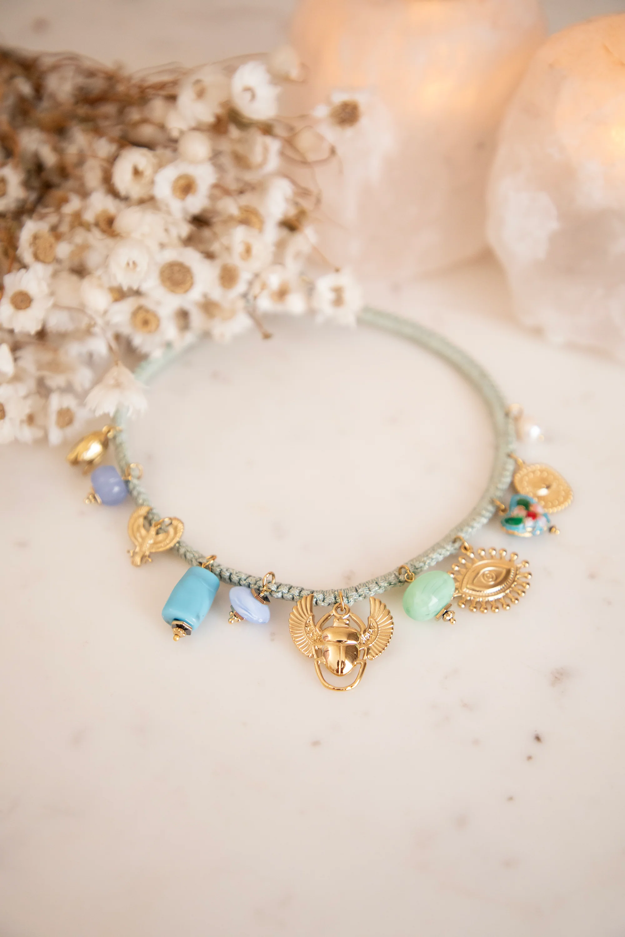 Lucky Charm Blue/Mint - Ketting - Image 3