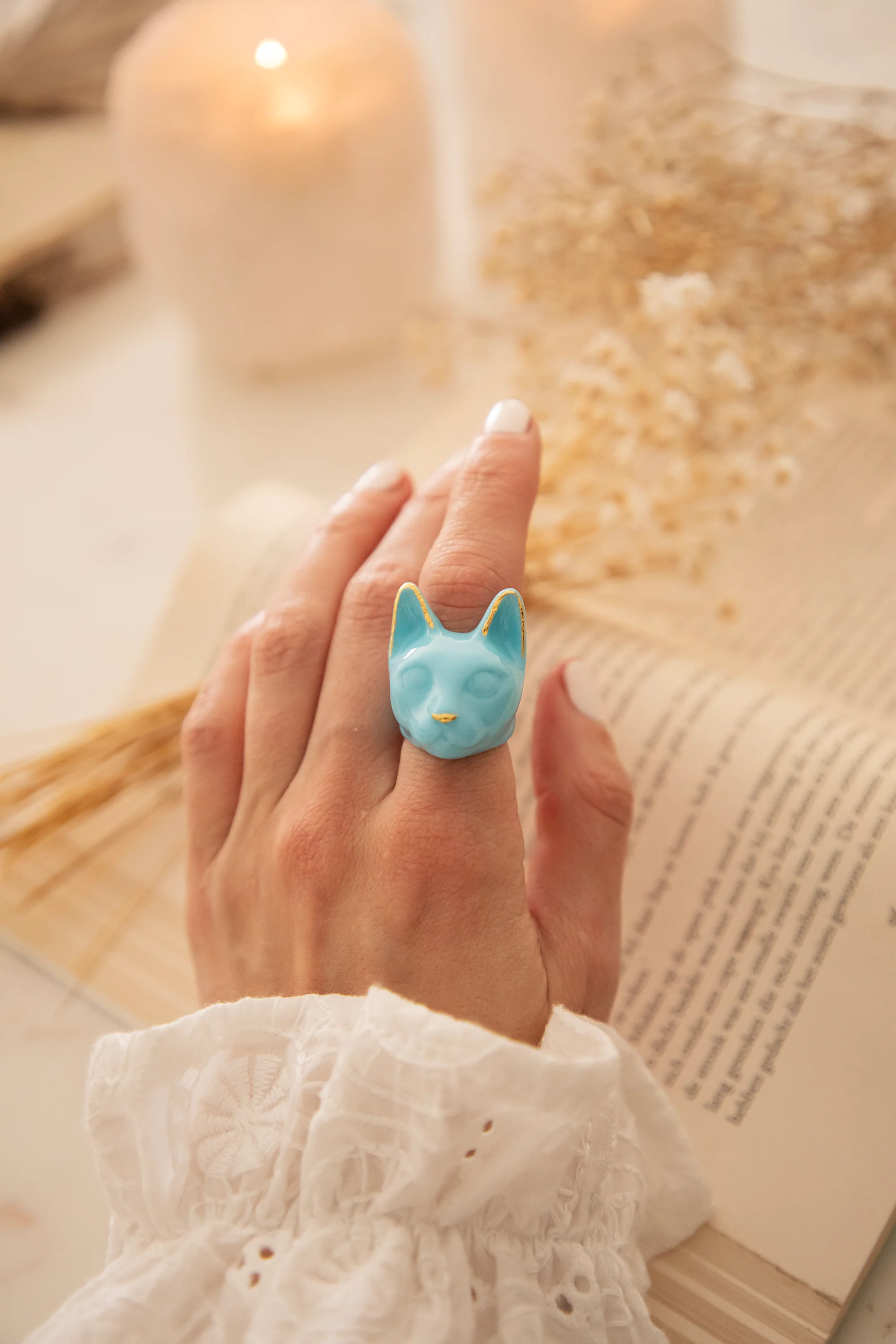 Maew Cat Blue - Ring - Image 6