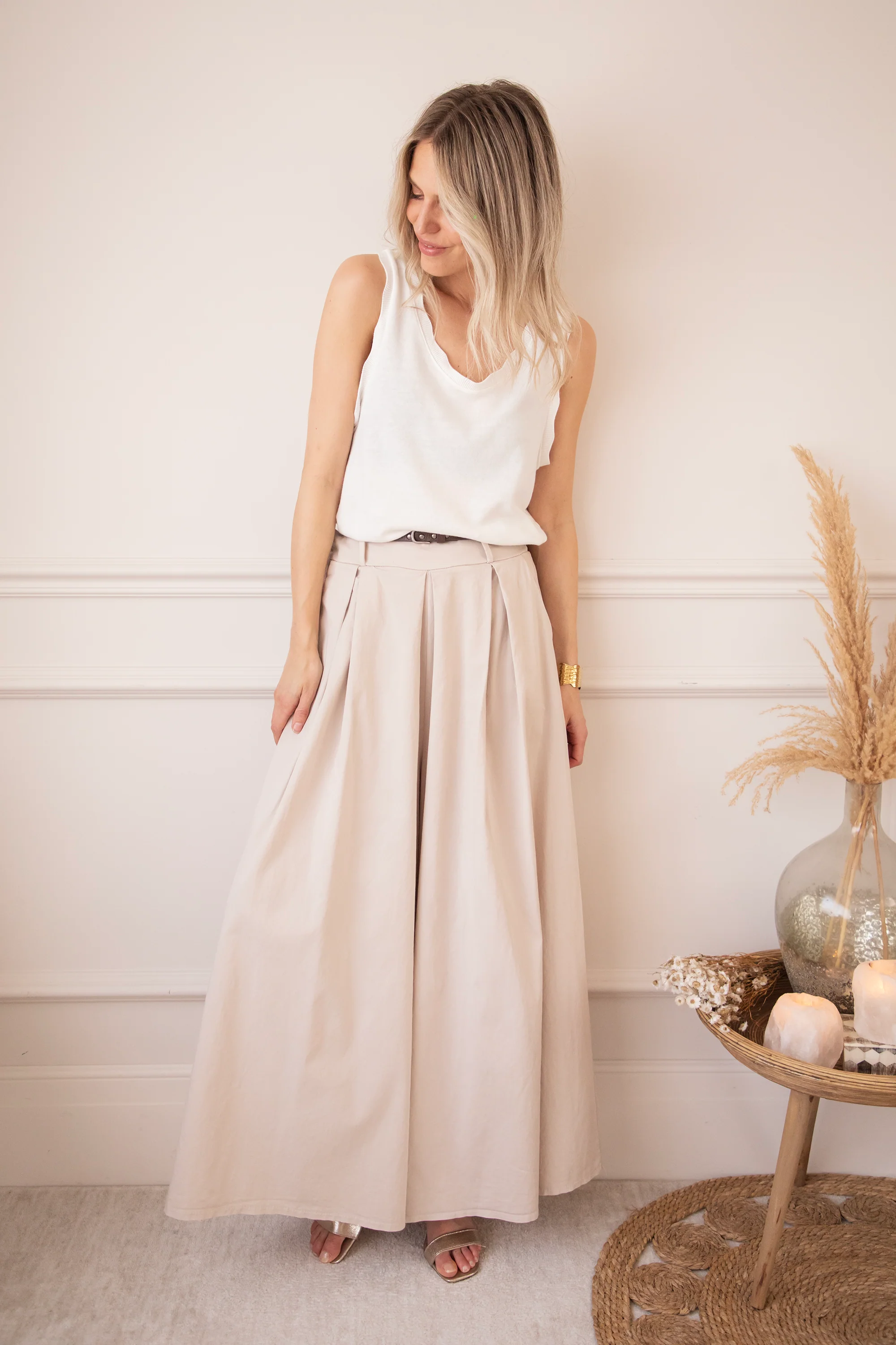 Marlene Palazzo Beige - Broek - Image 3