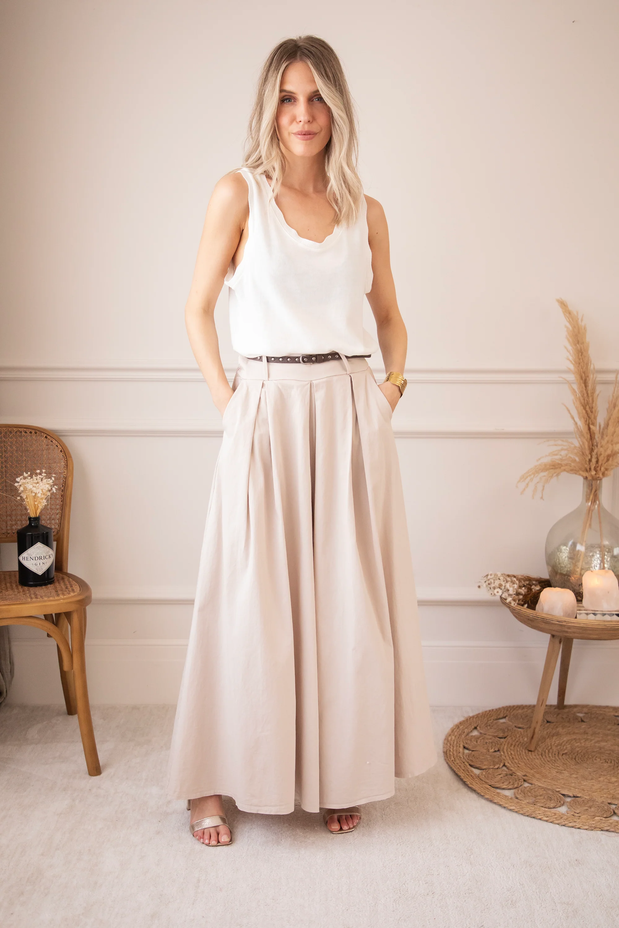 Marlene Palazzo Beige - Broek - Image 4