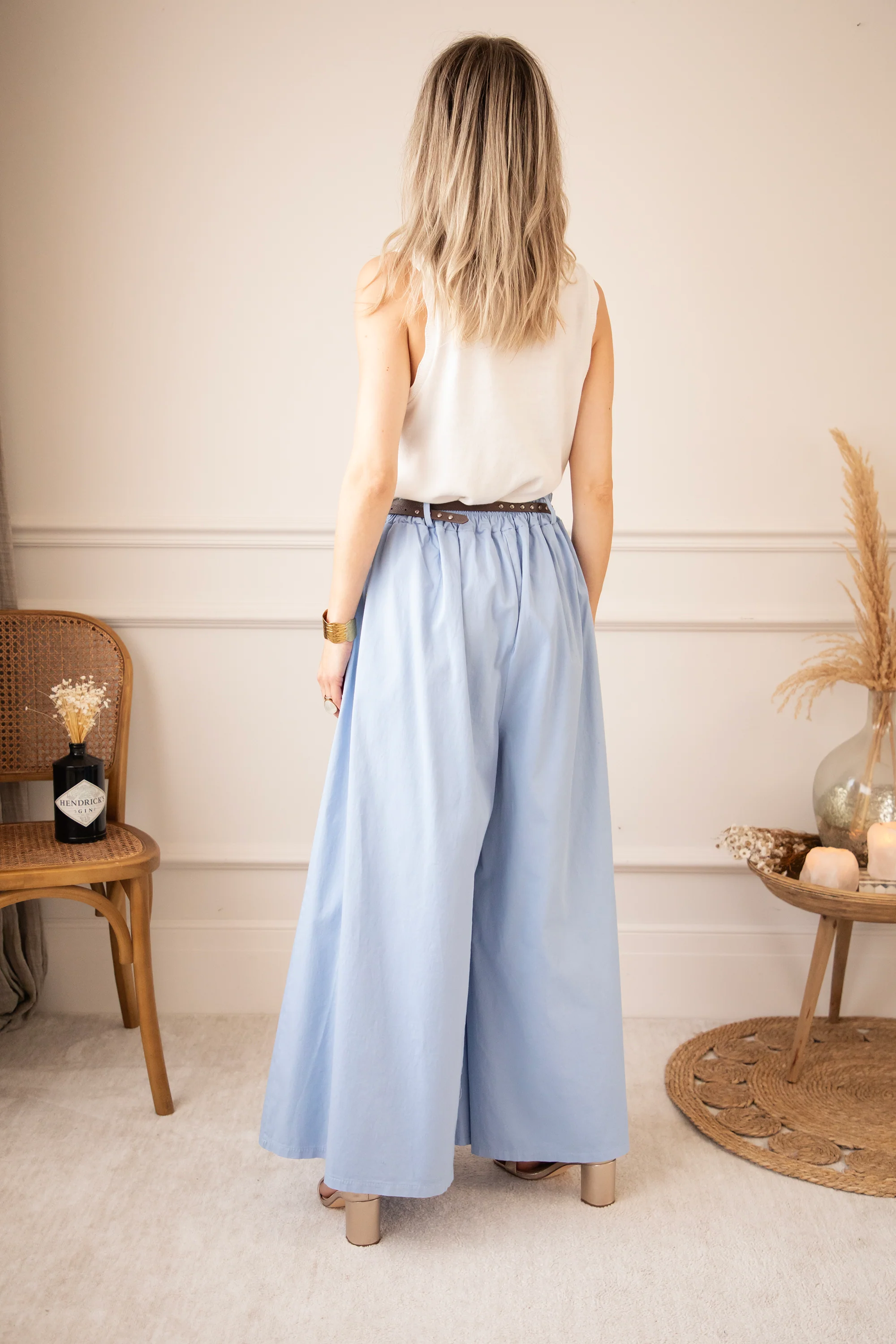 Marlene Palazzo Soft Blue - Broek - Image 4
