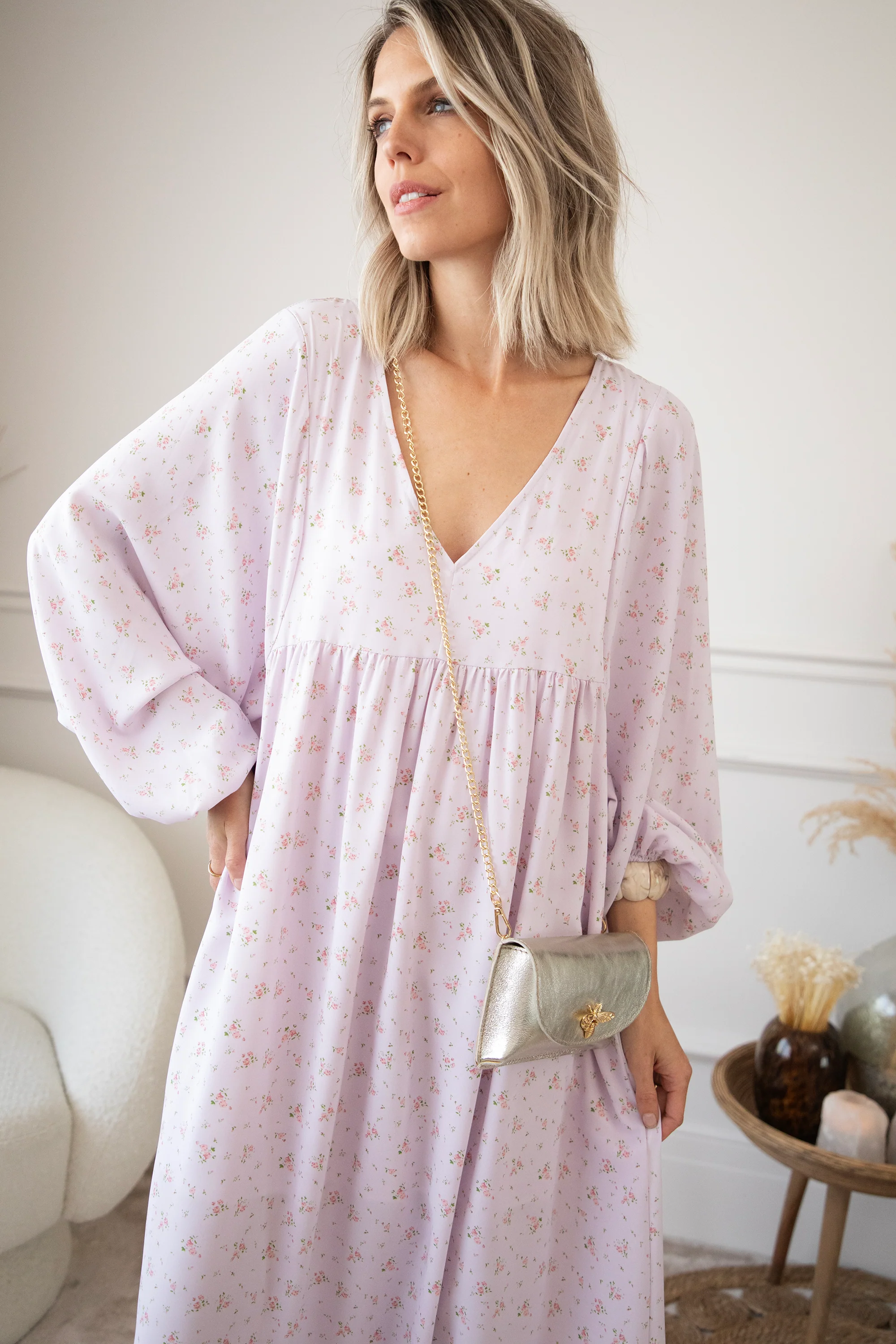 Maud Fleur Lila - Maxi Jurk