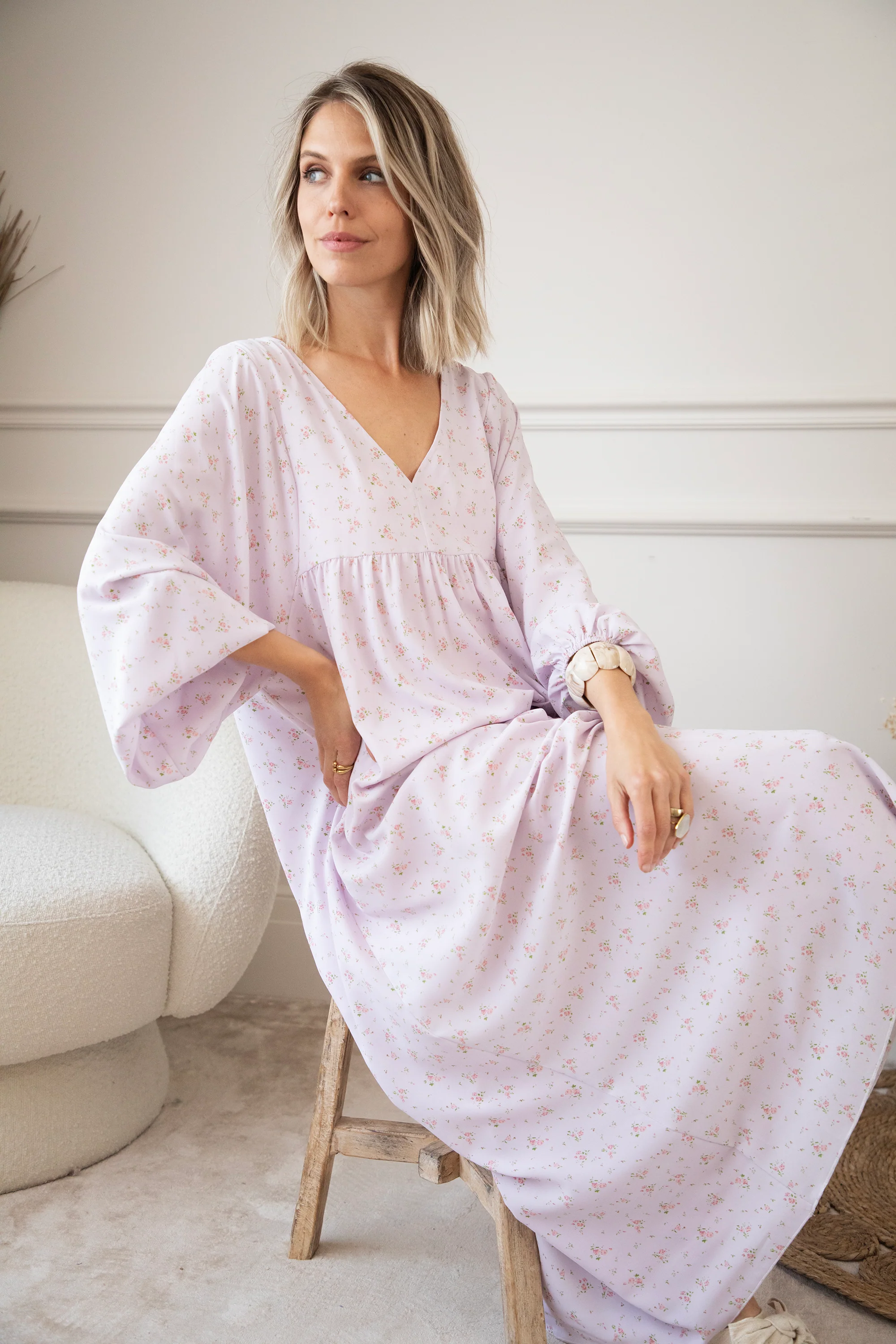 Maud Fleur Lila - Maxi Jurk - Image 3