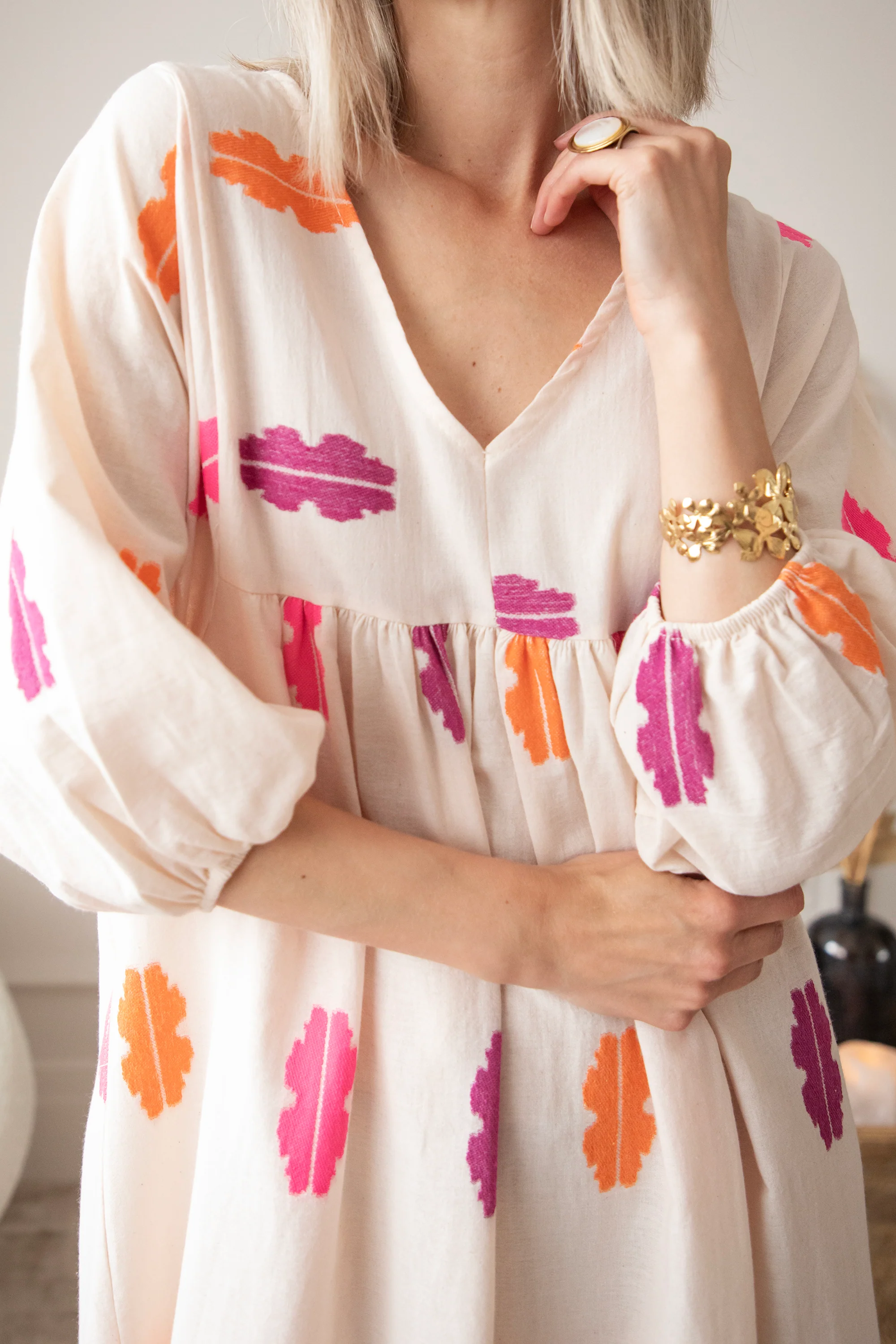 Maud Spirit Beige/Pink - Maxi Jurk - Image 17