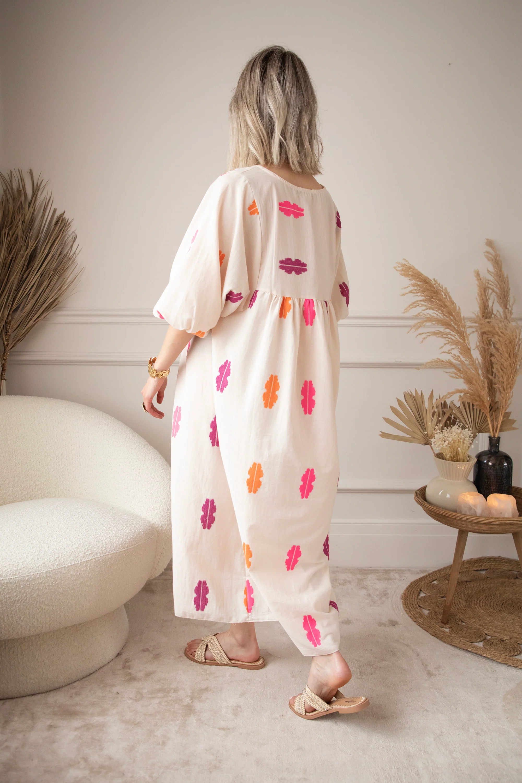Maud Spirit Beige/Pink - Maxi Jurk - Image 19
