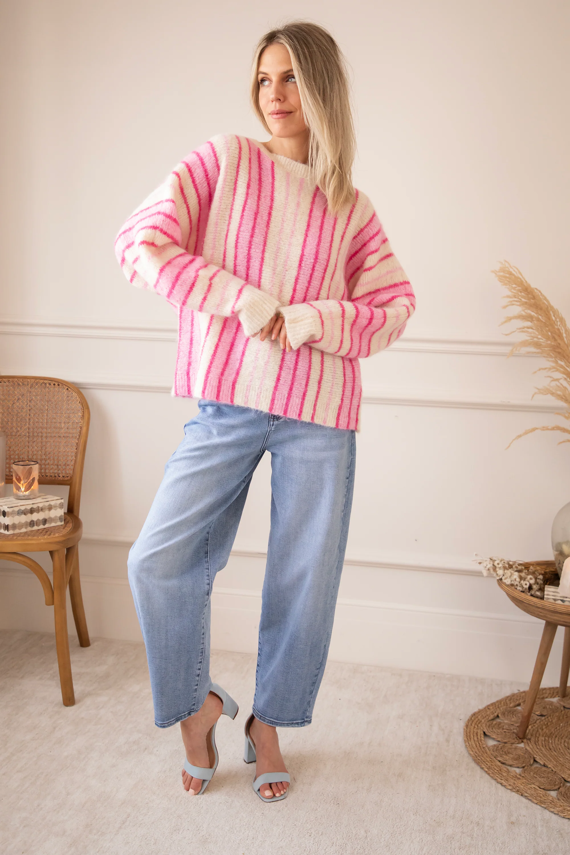 Mood Booster Beige/Pink - Trui - Image 5
