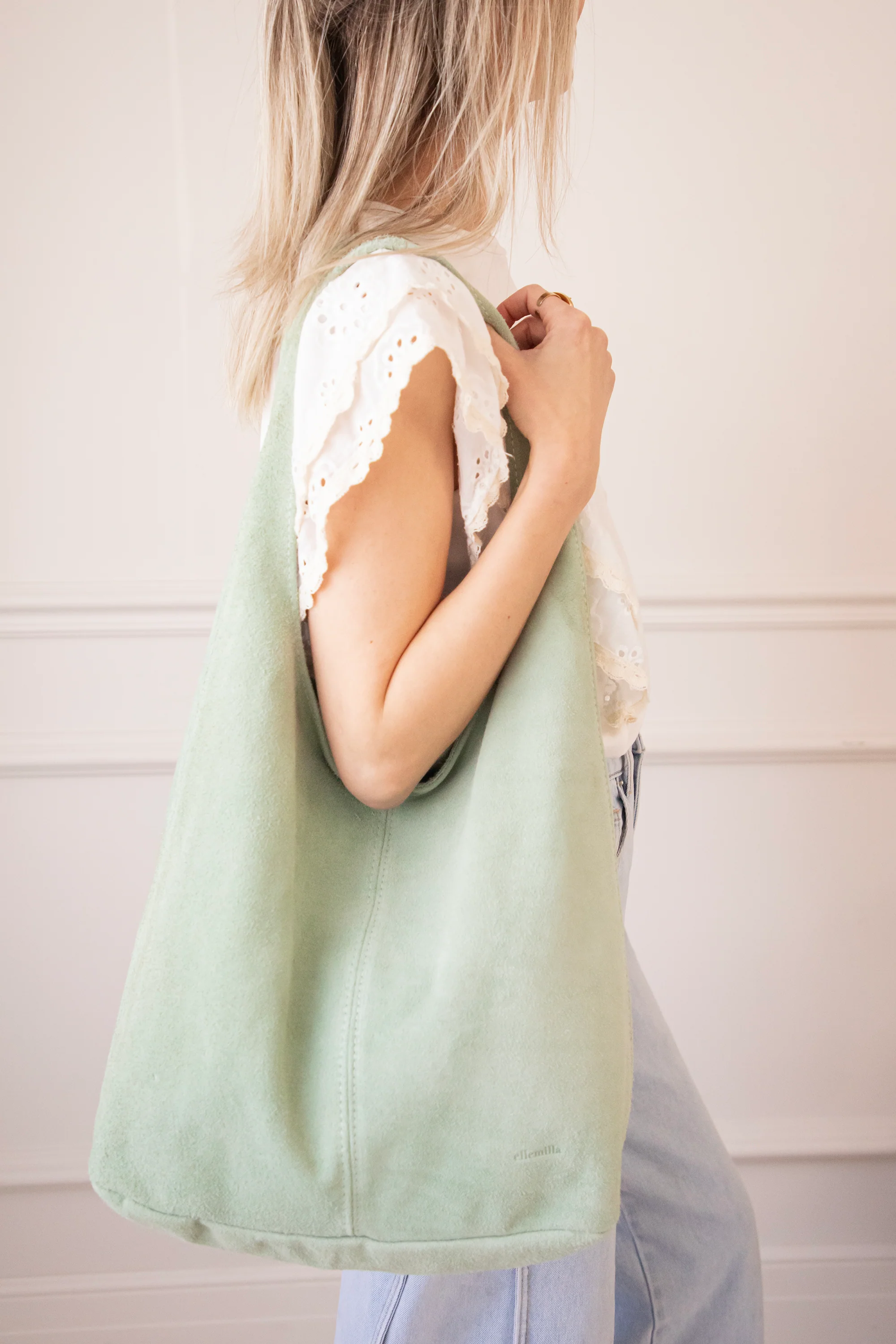 Noé Leather Mint - Handtas