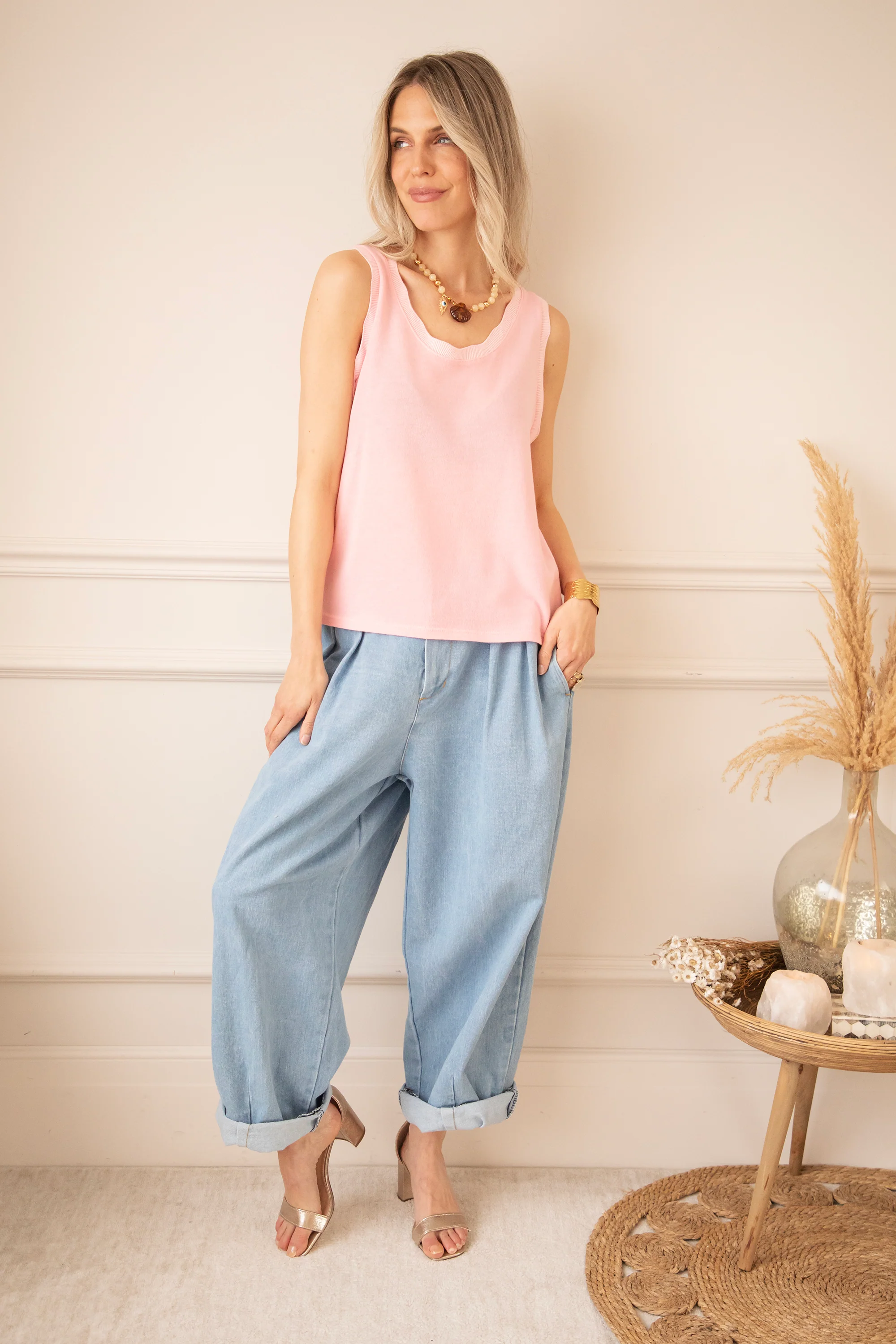 Nuria Wave Girly Pink - Top - Image 3