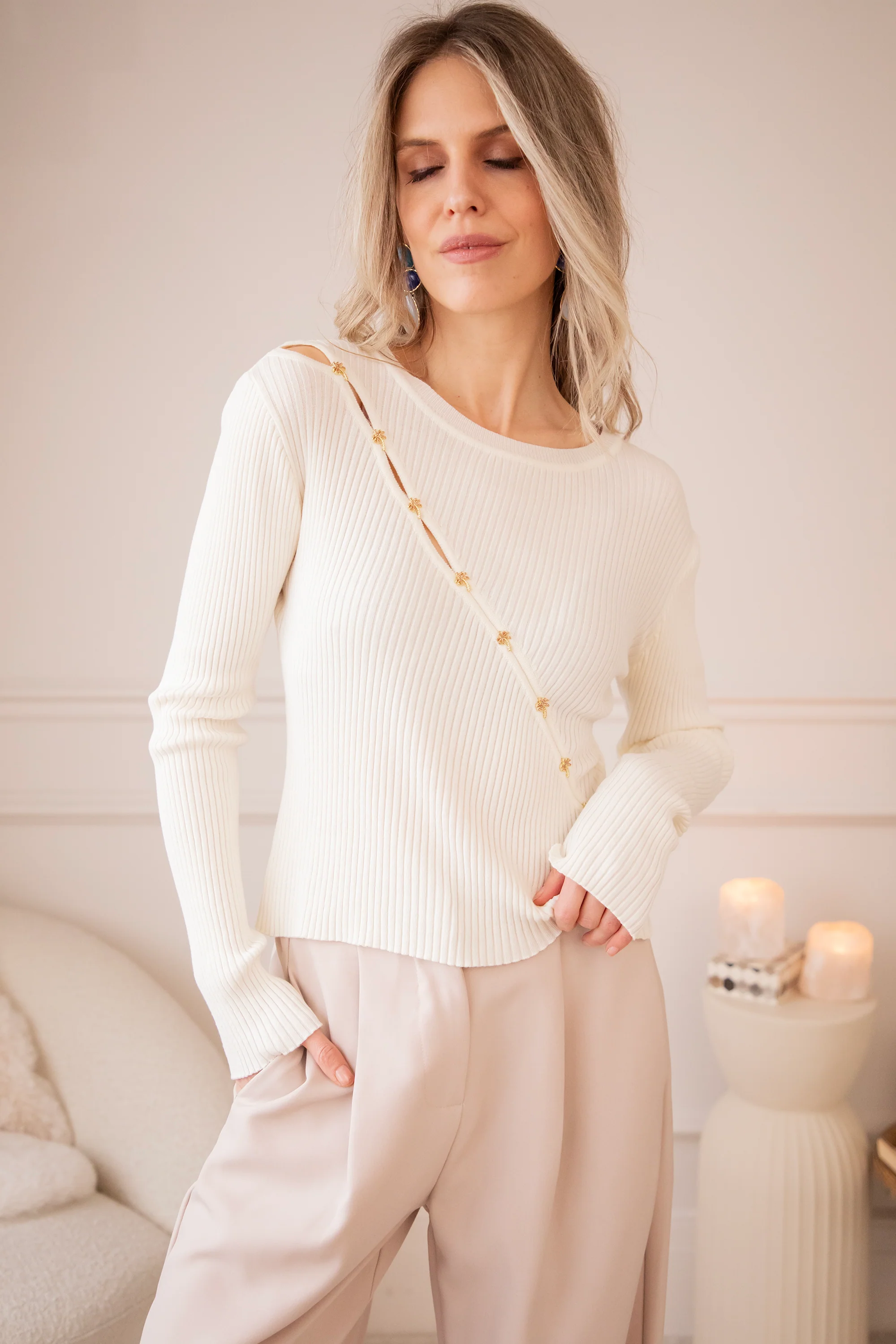Palm Avenue Beige - Longsleeve - Image 3