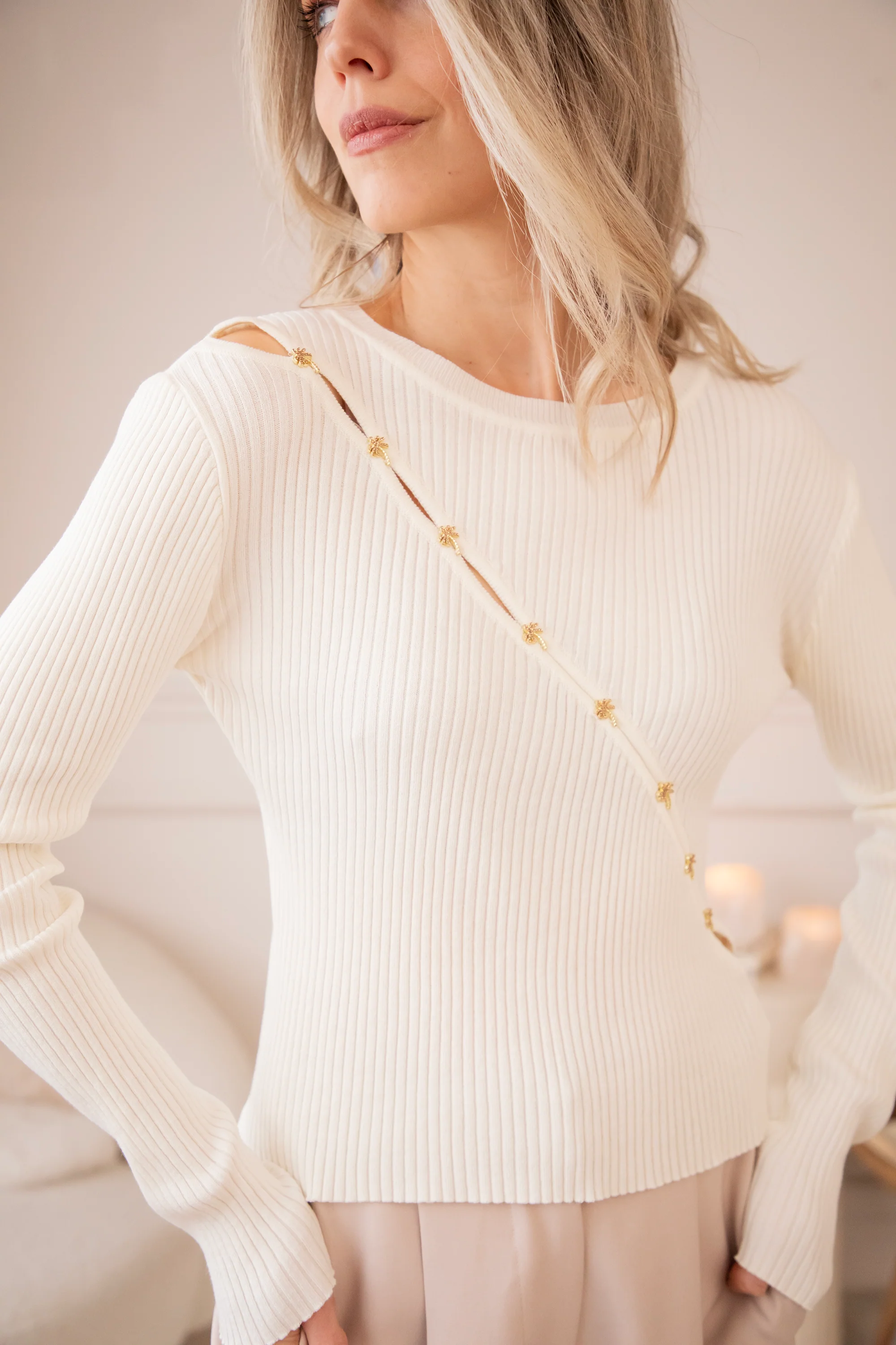 Palm Avenue Beige - Longsleeve - Image 4