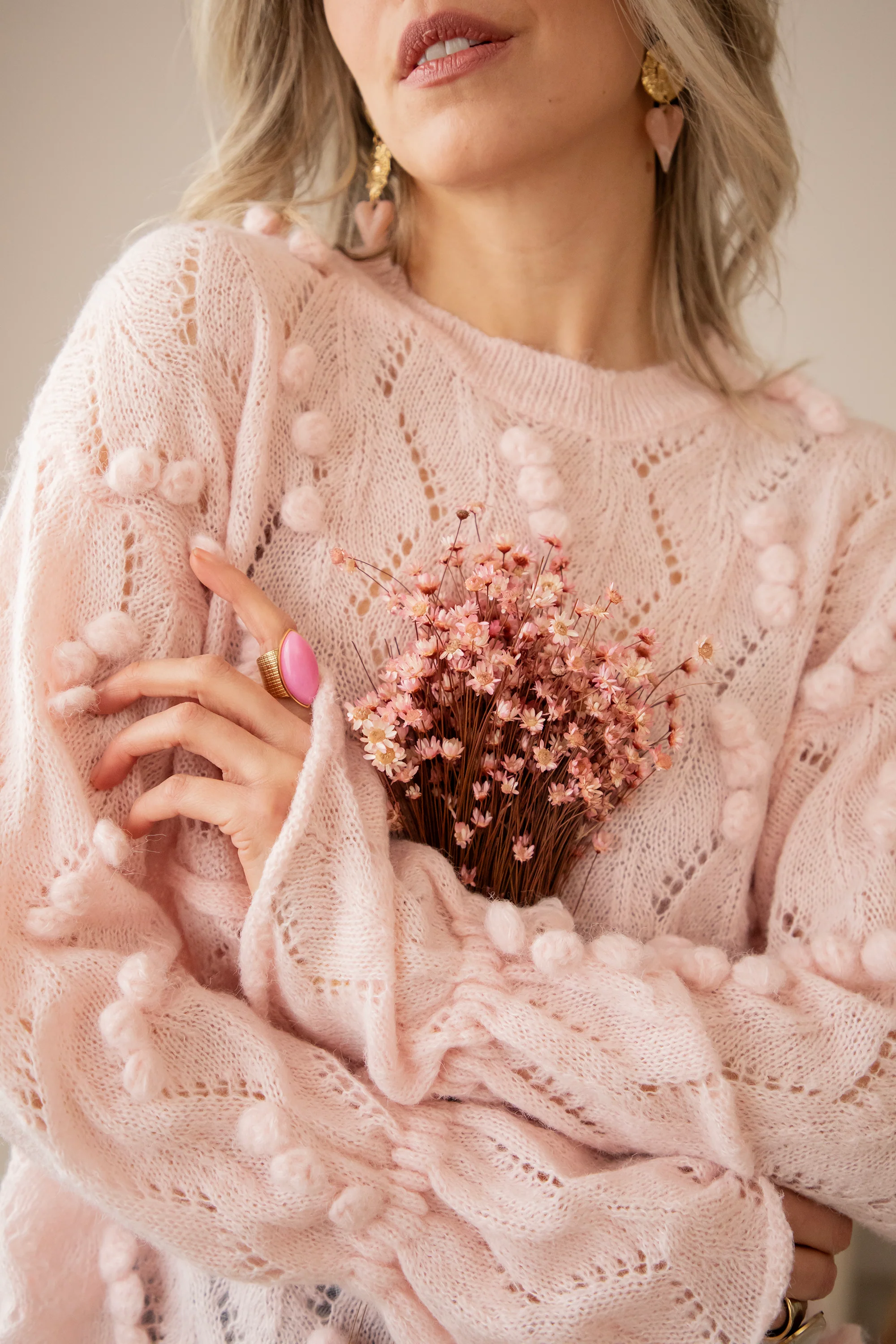 Pompon Pastels Baby Pink - Trui - Image 2