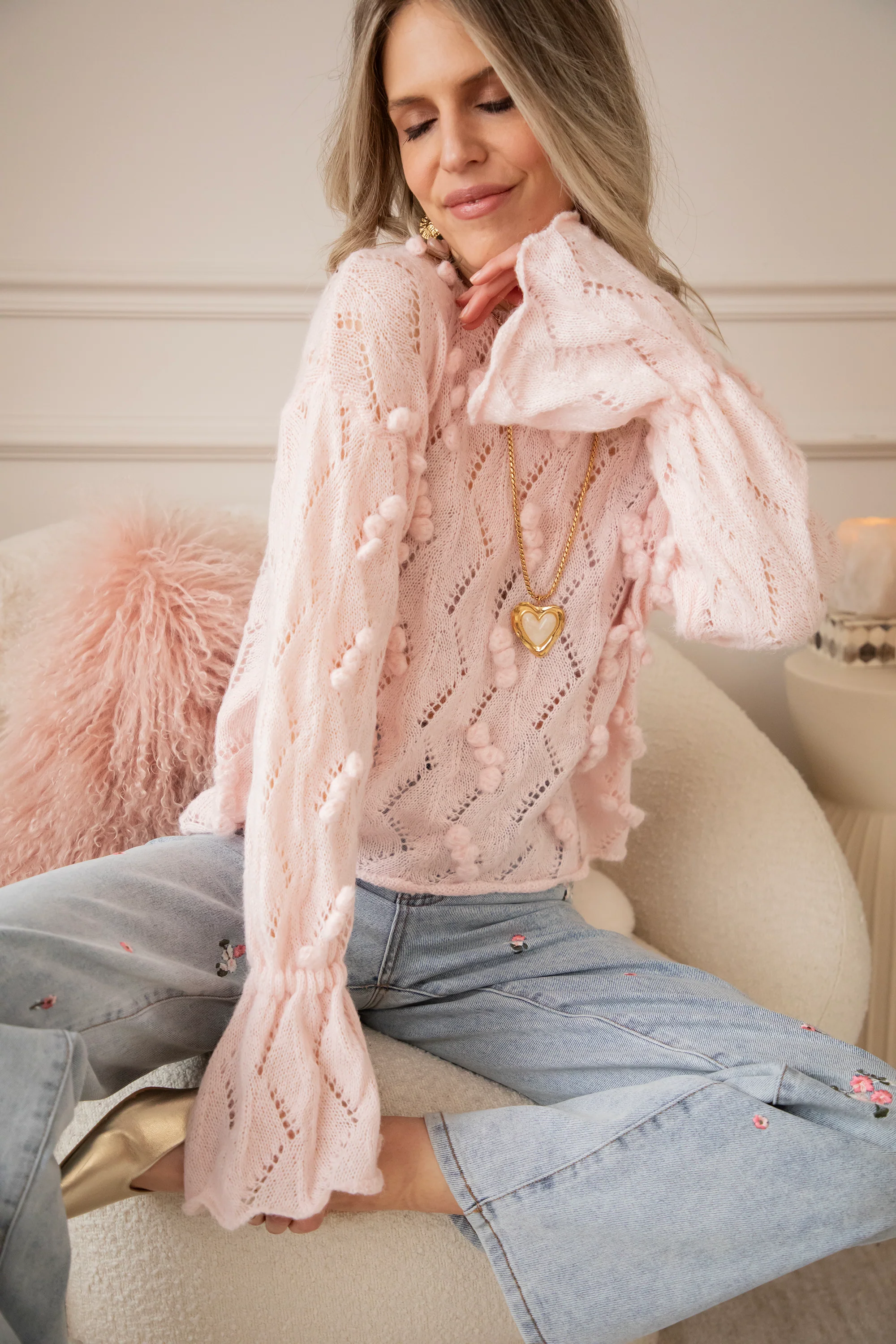 Pompon Pastels Baby Pink - Trui - Image 5