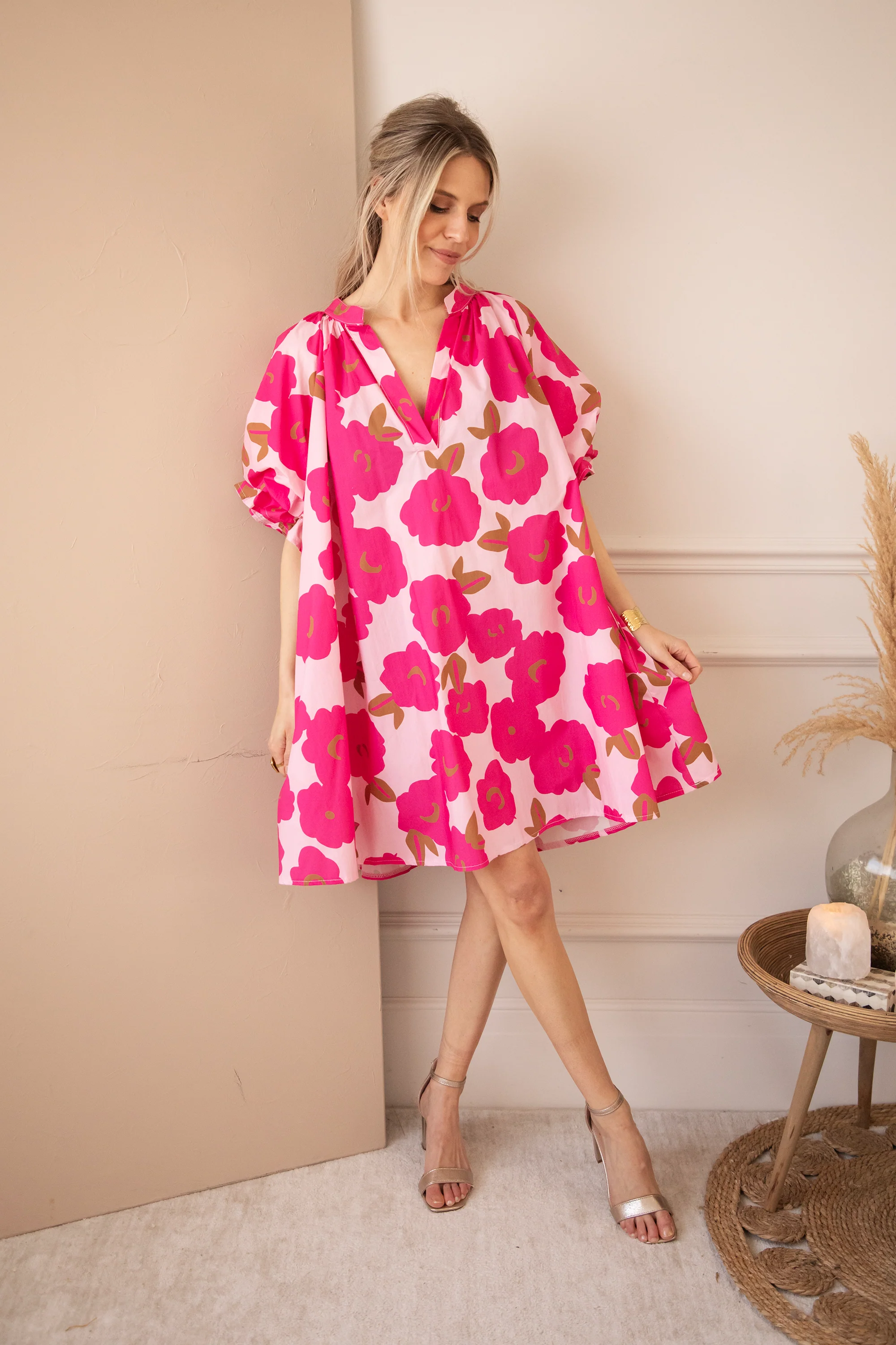 Poppy Petal Baby Pink/Fuchsia - Jurk - Image 2