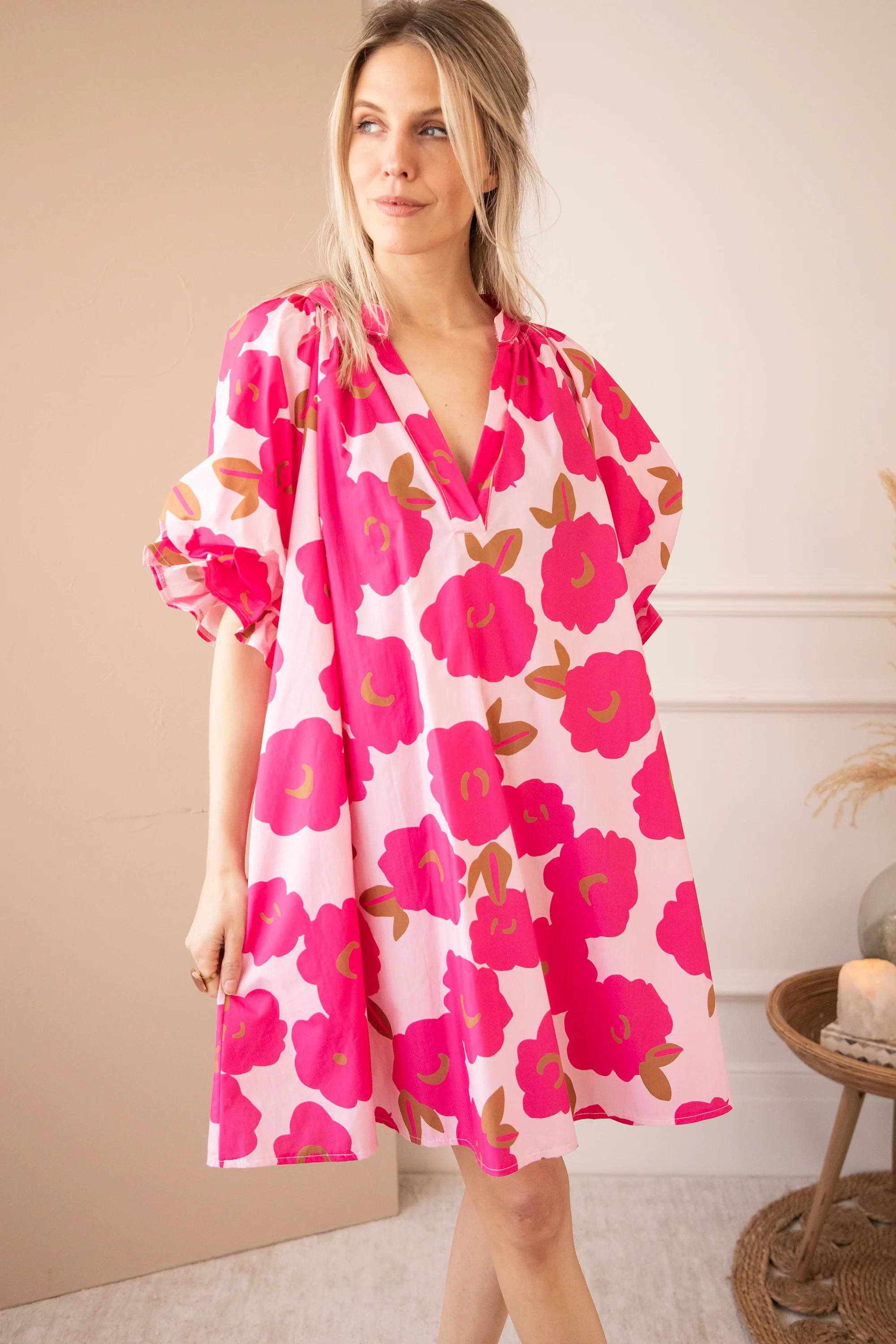 Poppy Petal Baby Pink/Fuchsia - Jurk - Image 3