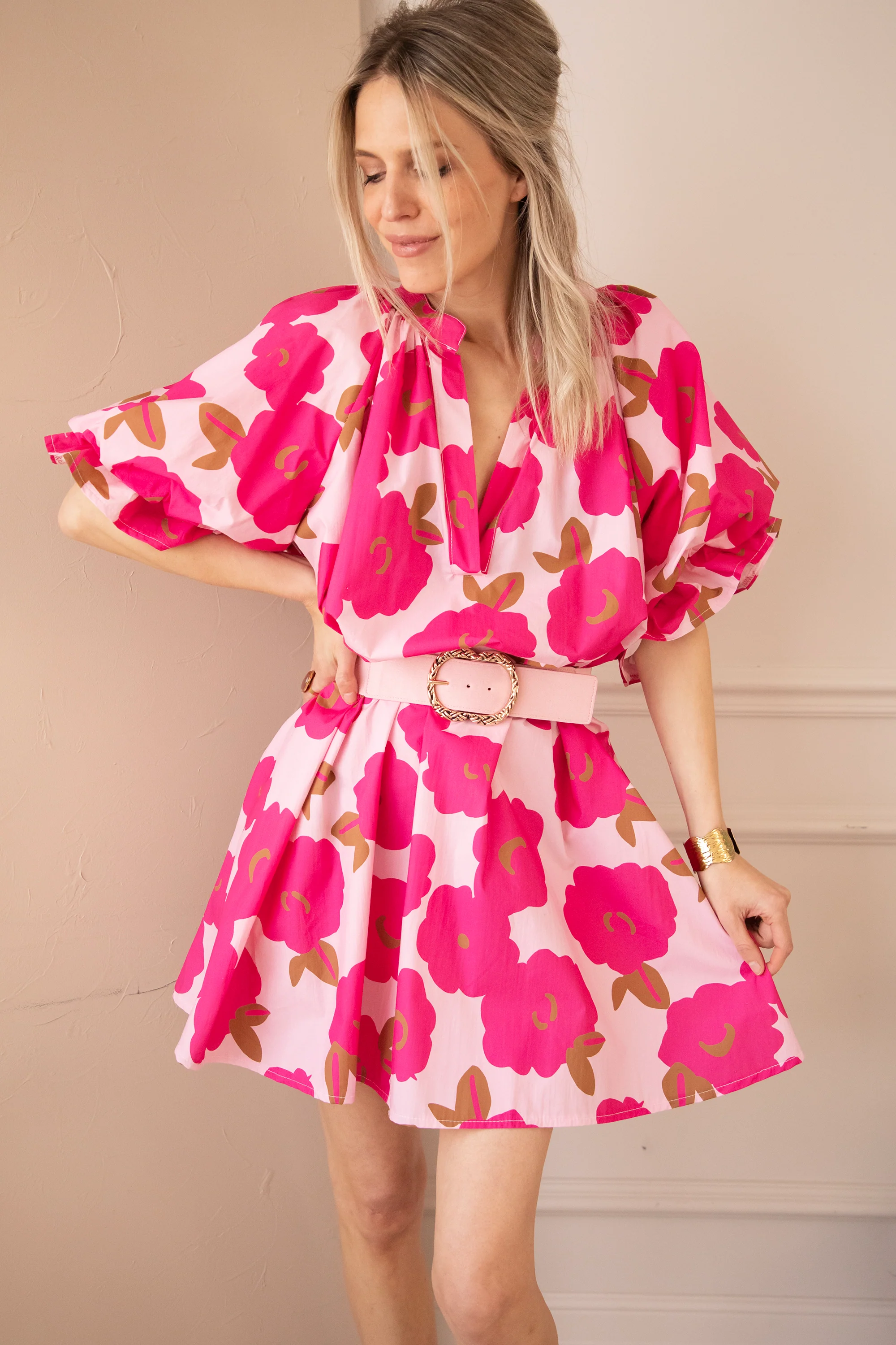 Poppy Petal Baby Pink/Fuchsia - Jurk - Image 4