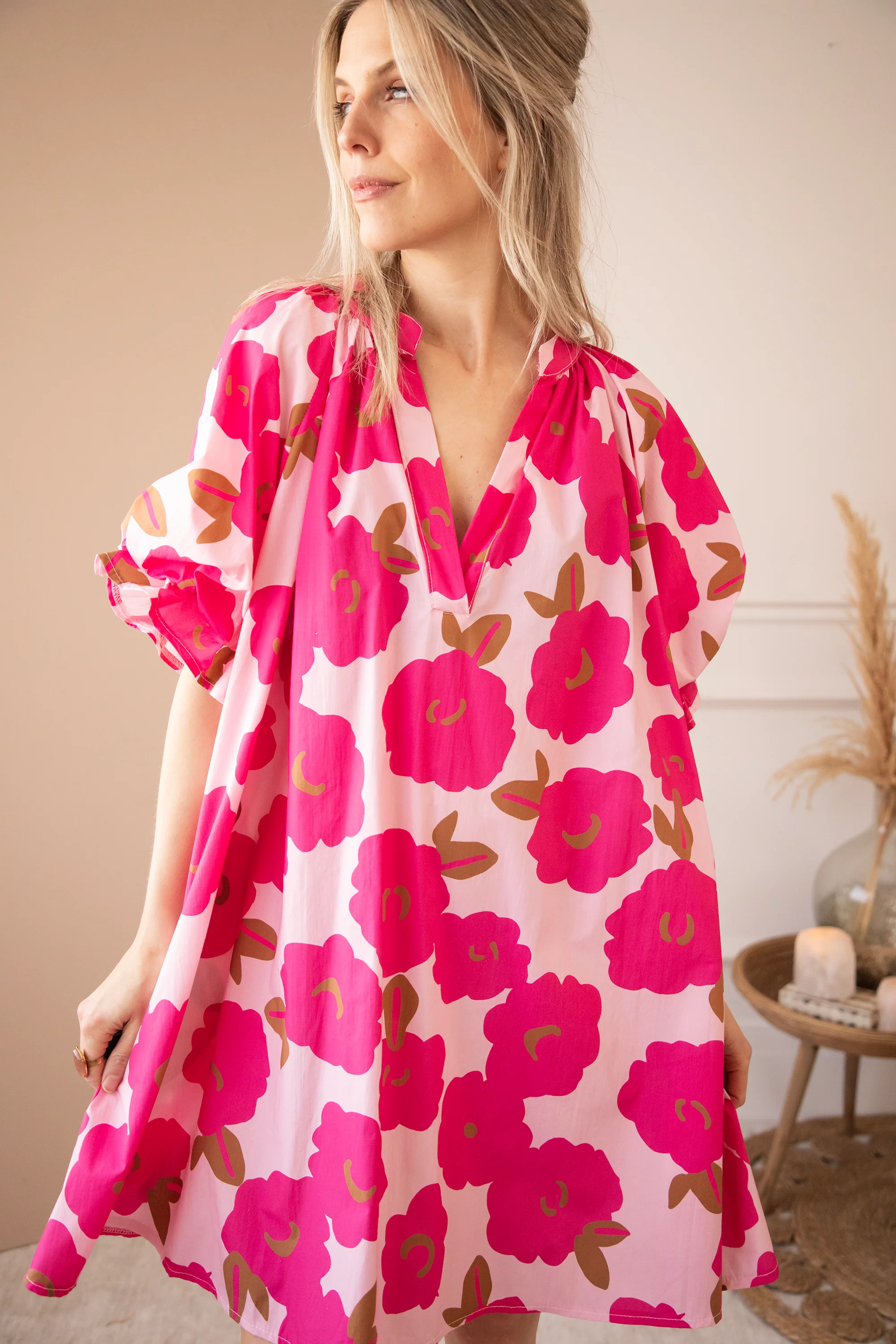 Poppy Petal Baby Pink/Fuchsia - Jurk - Image 5