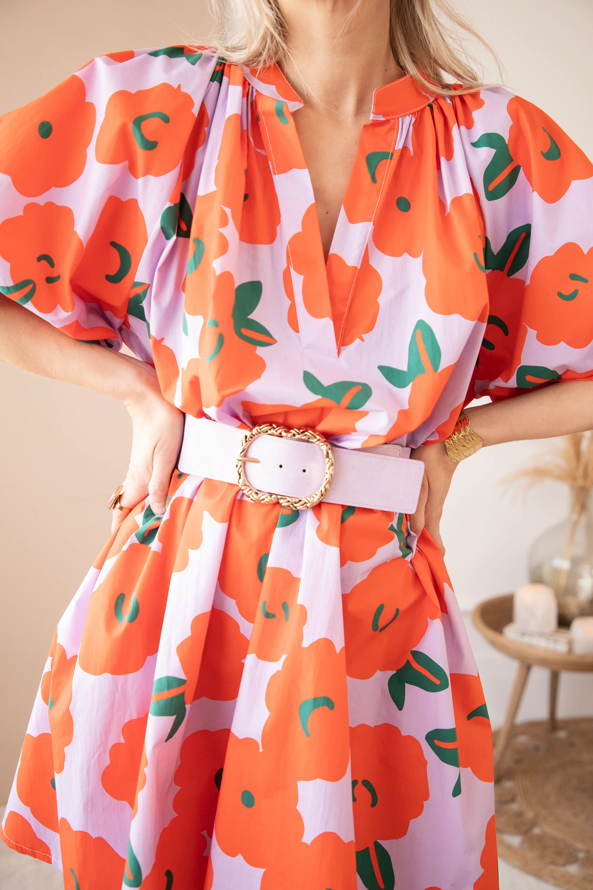Poppy Petal Lila/Orange - Jurk - Image 10