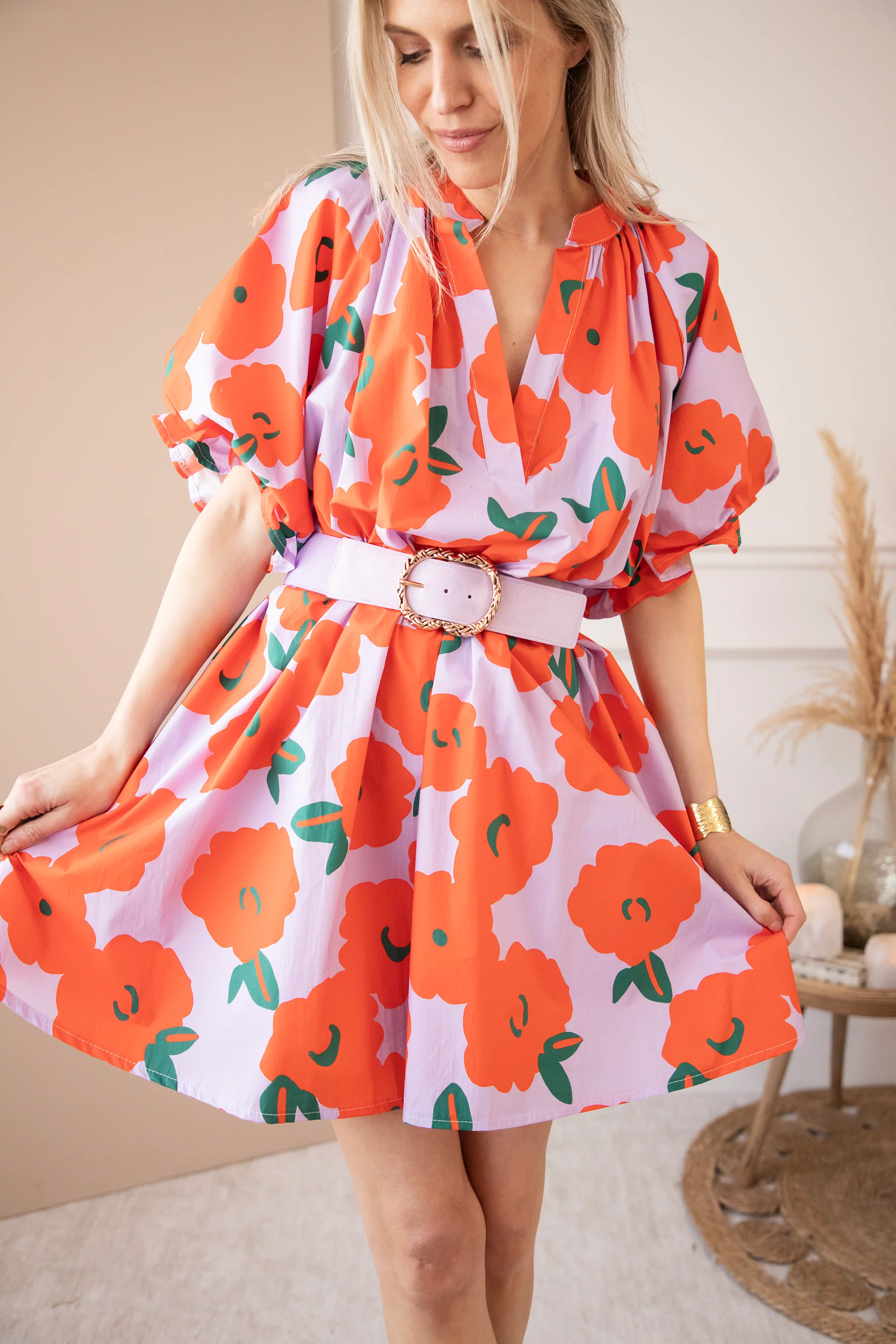 Poppy Petal Lila/Orange - Jurk - Image 12