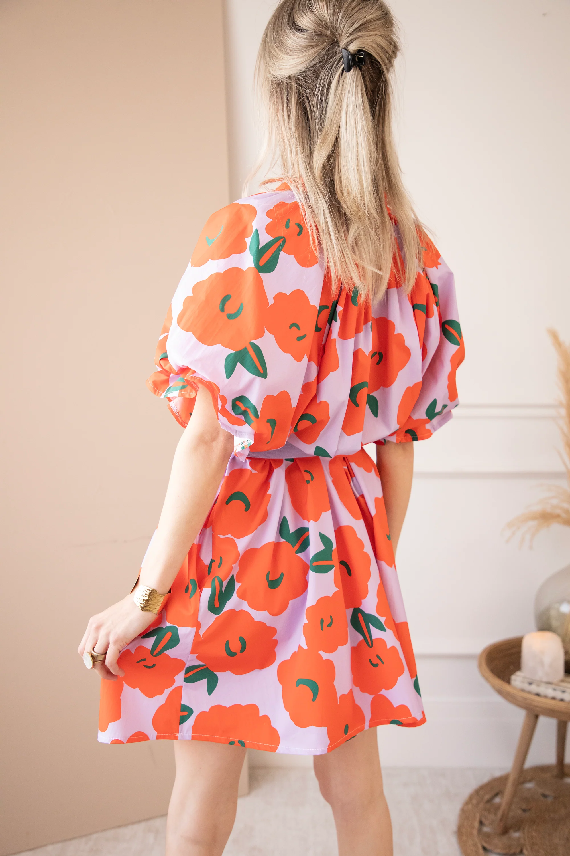 Poppy Petal Lila/Orange - Jurk - Image 4