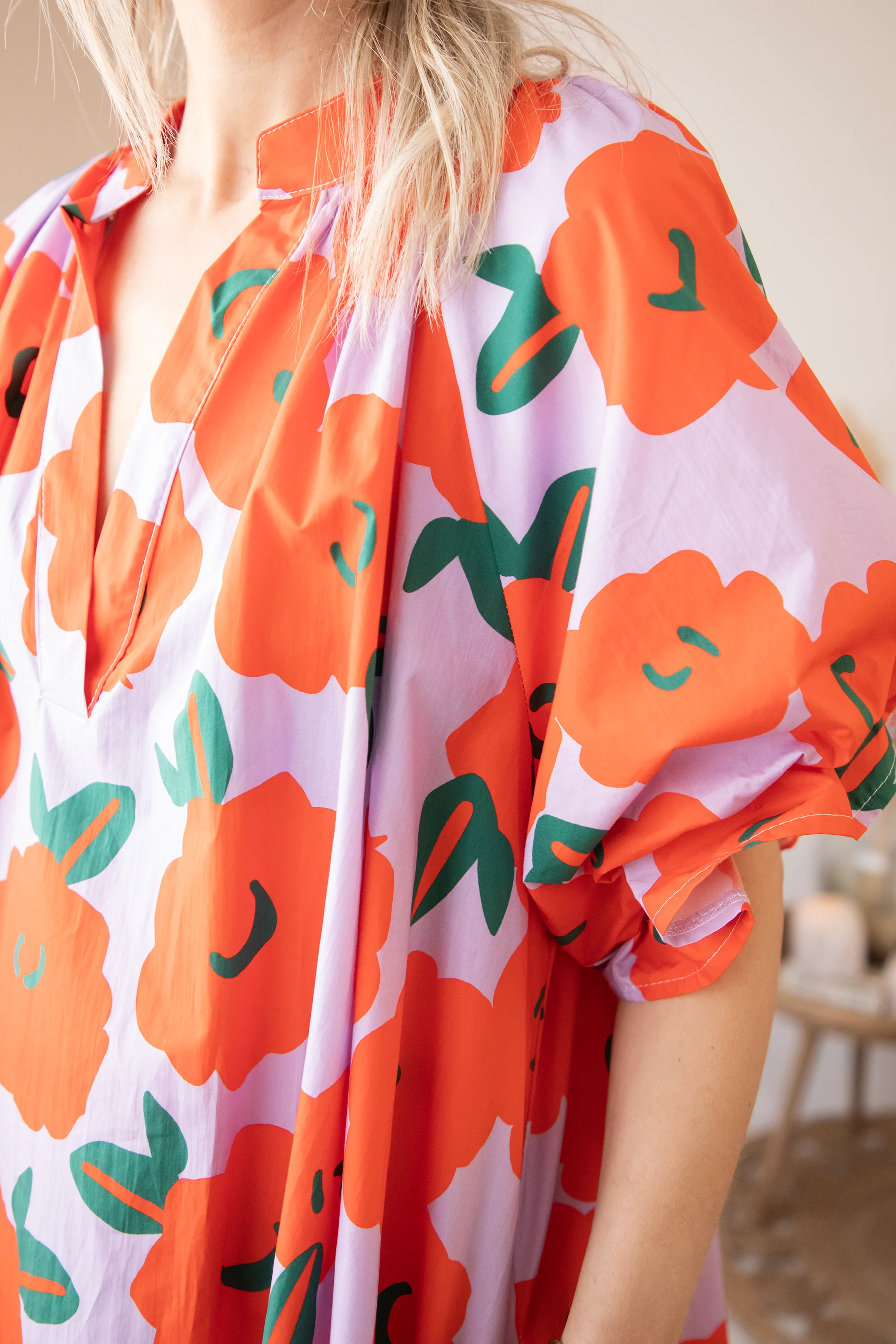 Poppy Petal Lila/Orange - Jurk - Image 6
