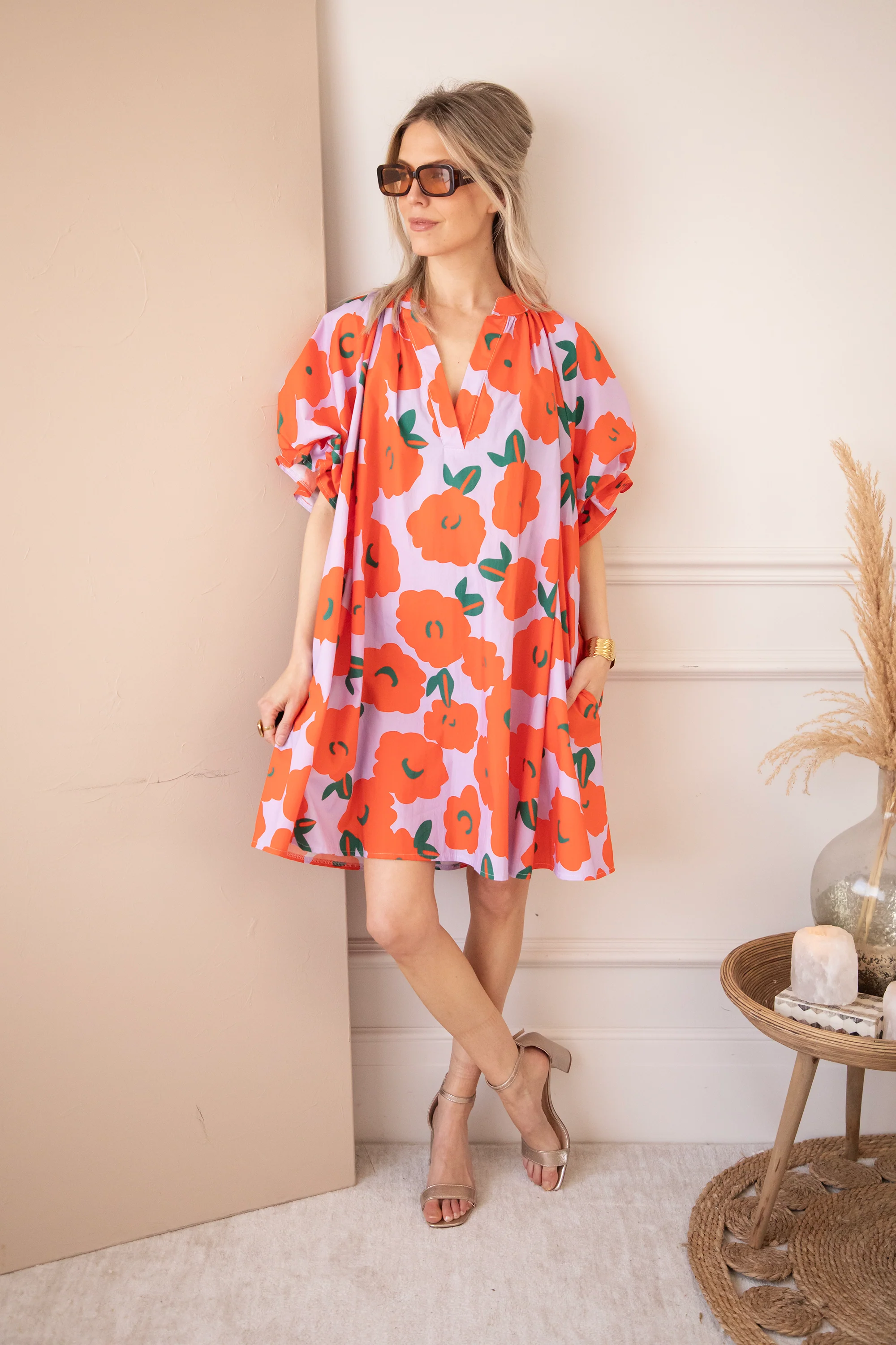 Poppy Petal Lila/Orange - Jurk - Image 7