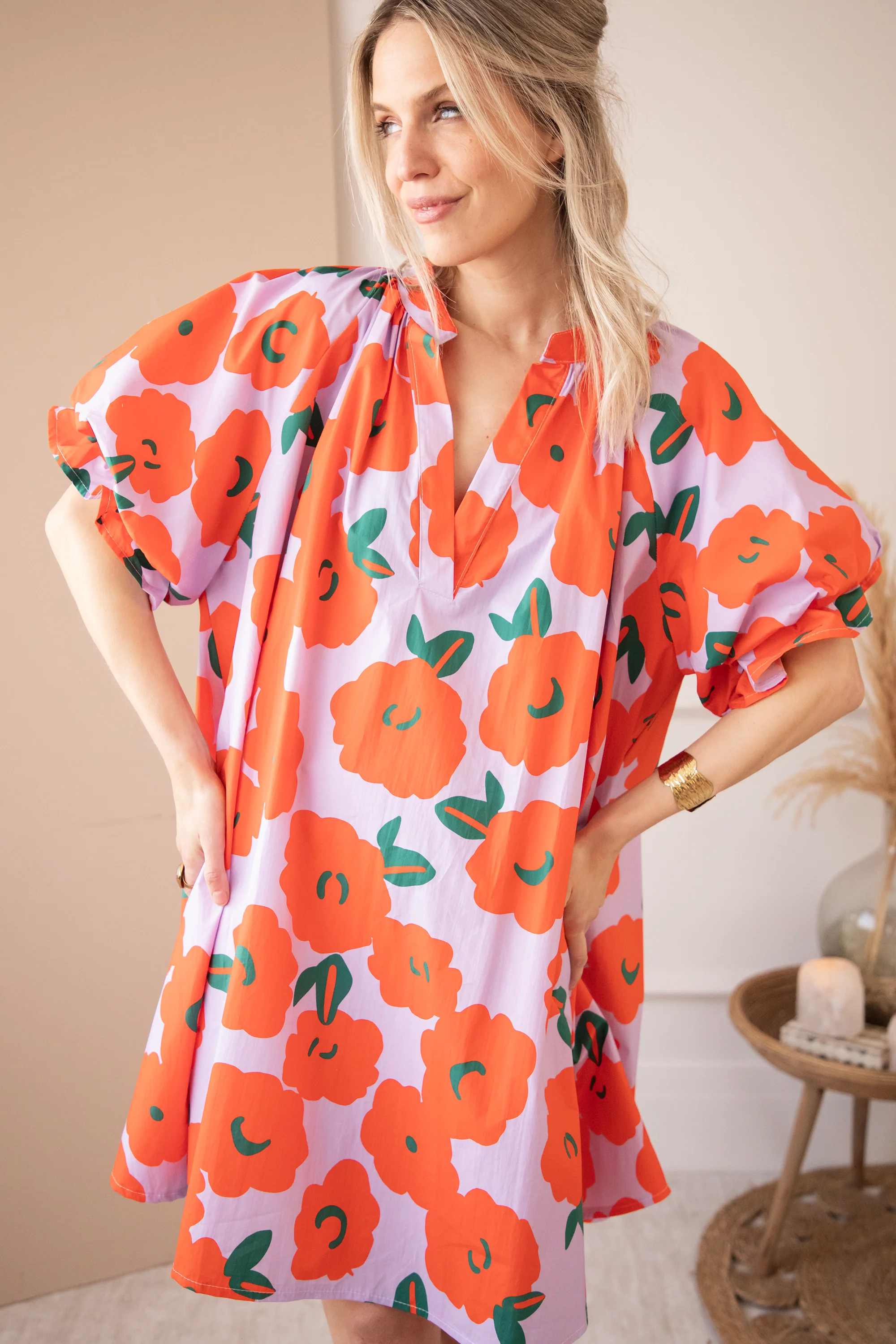 Poppy Petal Lila/Orange - Jurk - Image 9