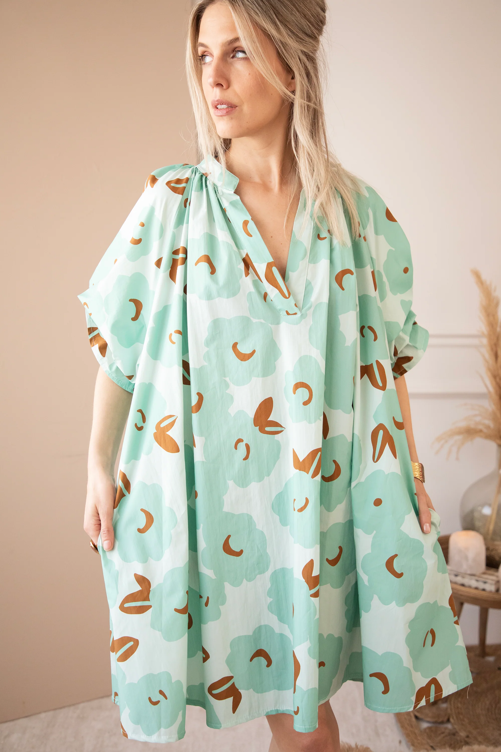 Poppy Petal Mint - Jurk - Image 7