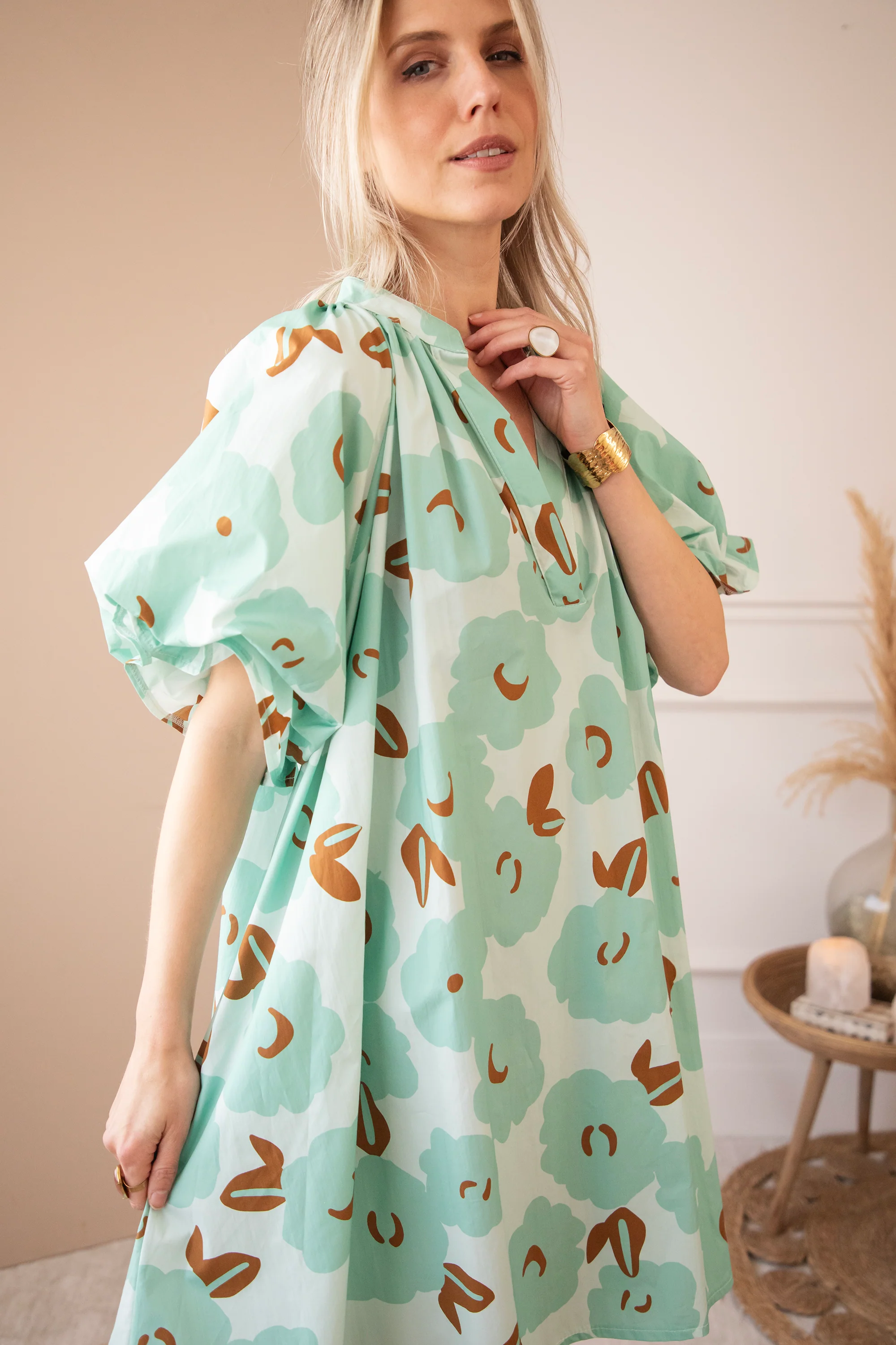 Poppy Petal Mint - Jurk - Image 9