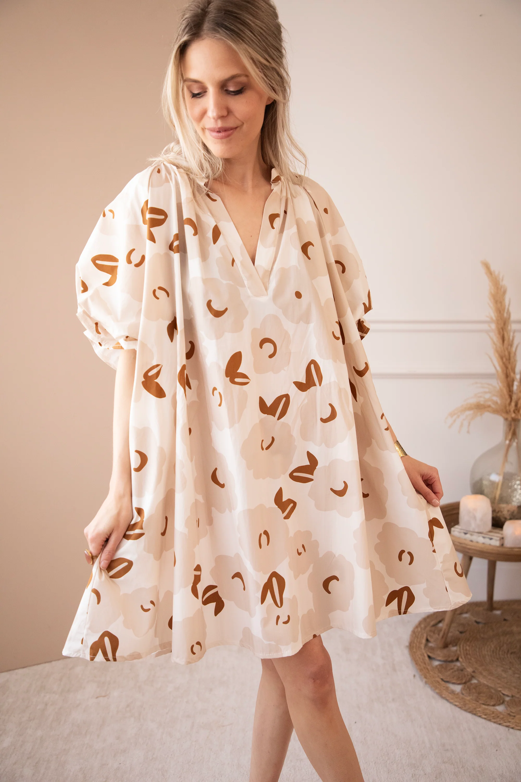 Poppy Petal Off White/Beige - Jurk - Image 3