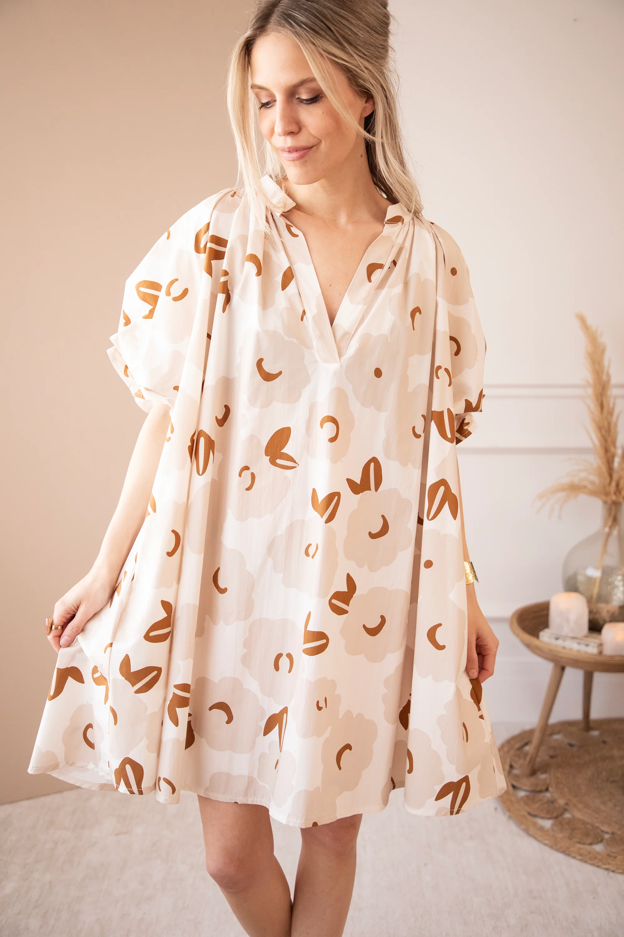 Poppy Petal Off White/Beige - Jurk - Image 6