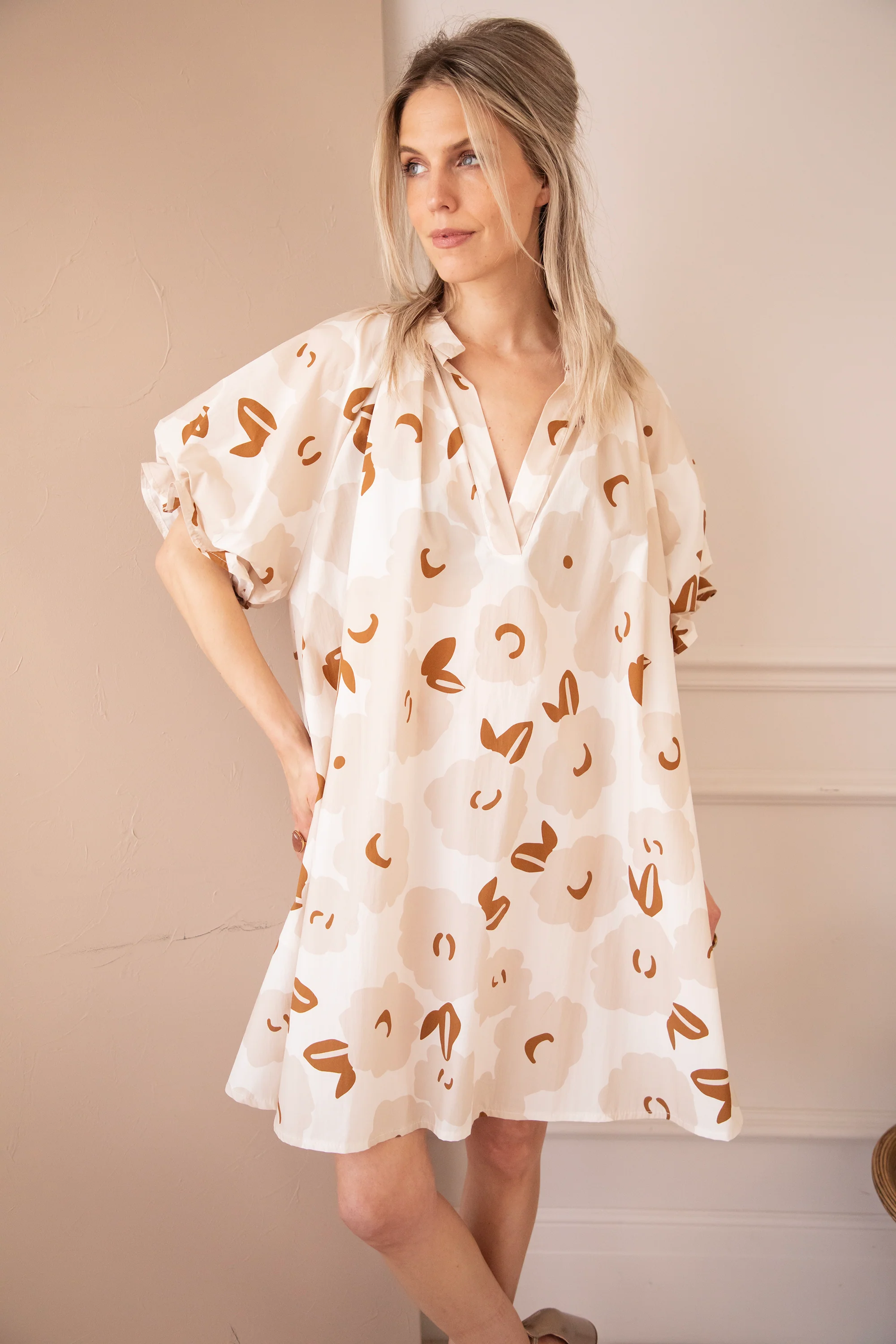 Poppy Petal Off White/Beige - Jurk - Image 7
