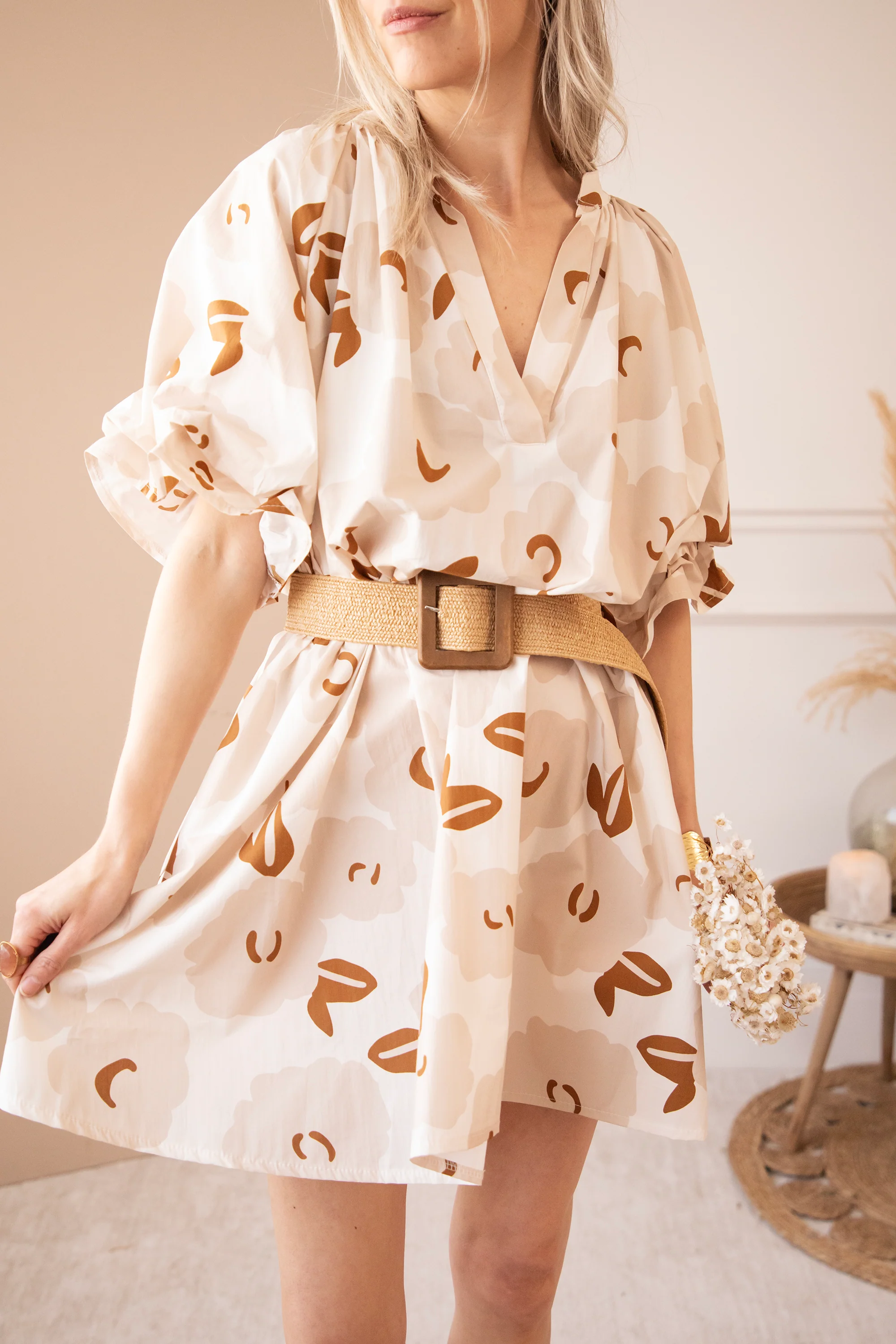 Poppy Petal Off White/Beige - Jurk - Image 8