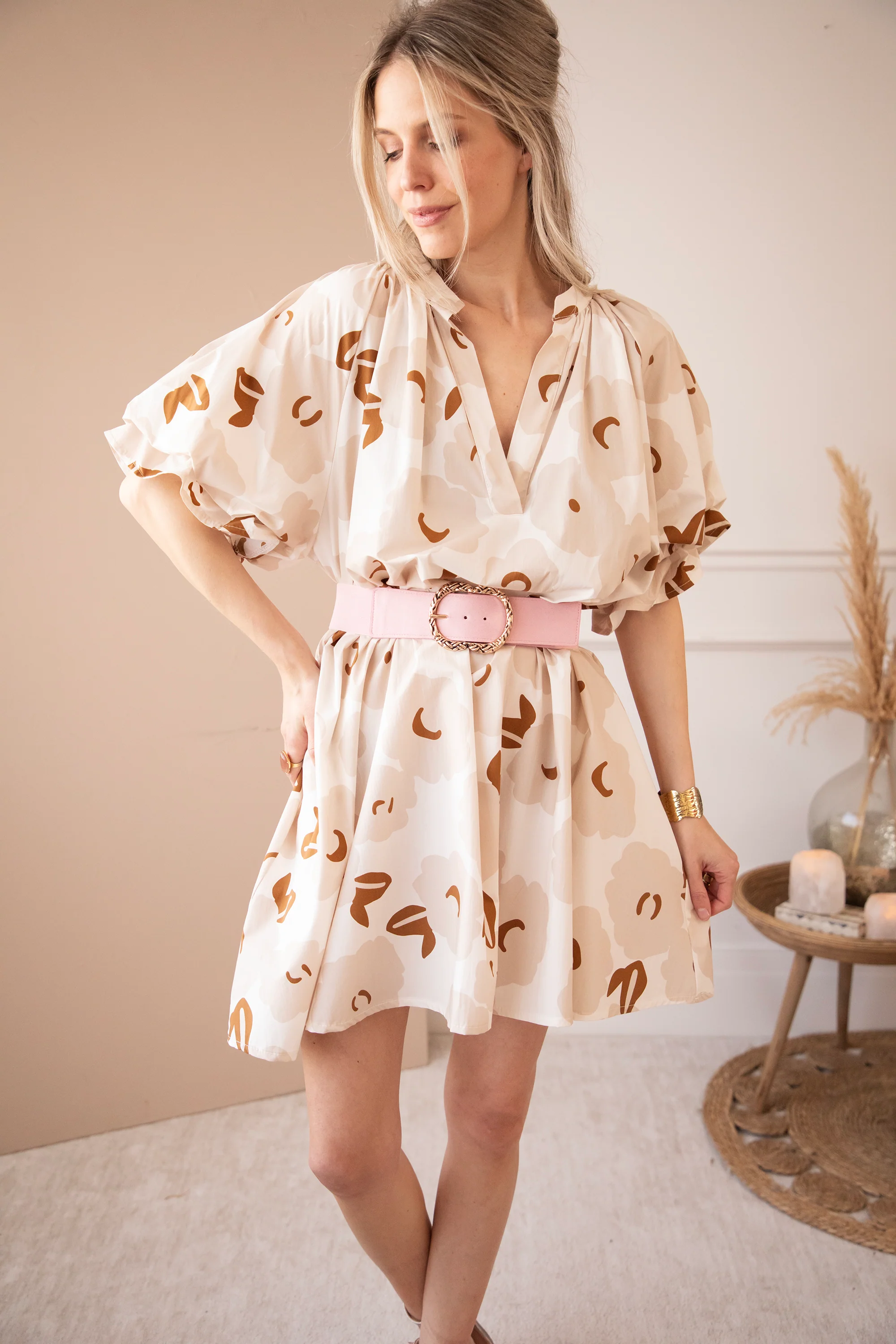 Poppy Petal Off White/Beige - Jurk - Image 9