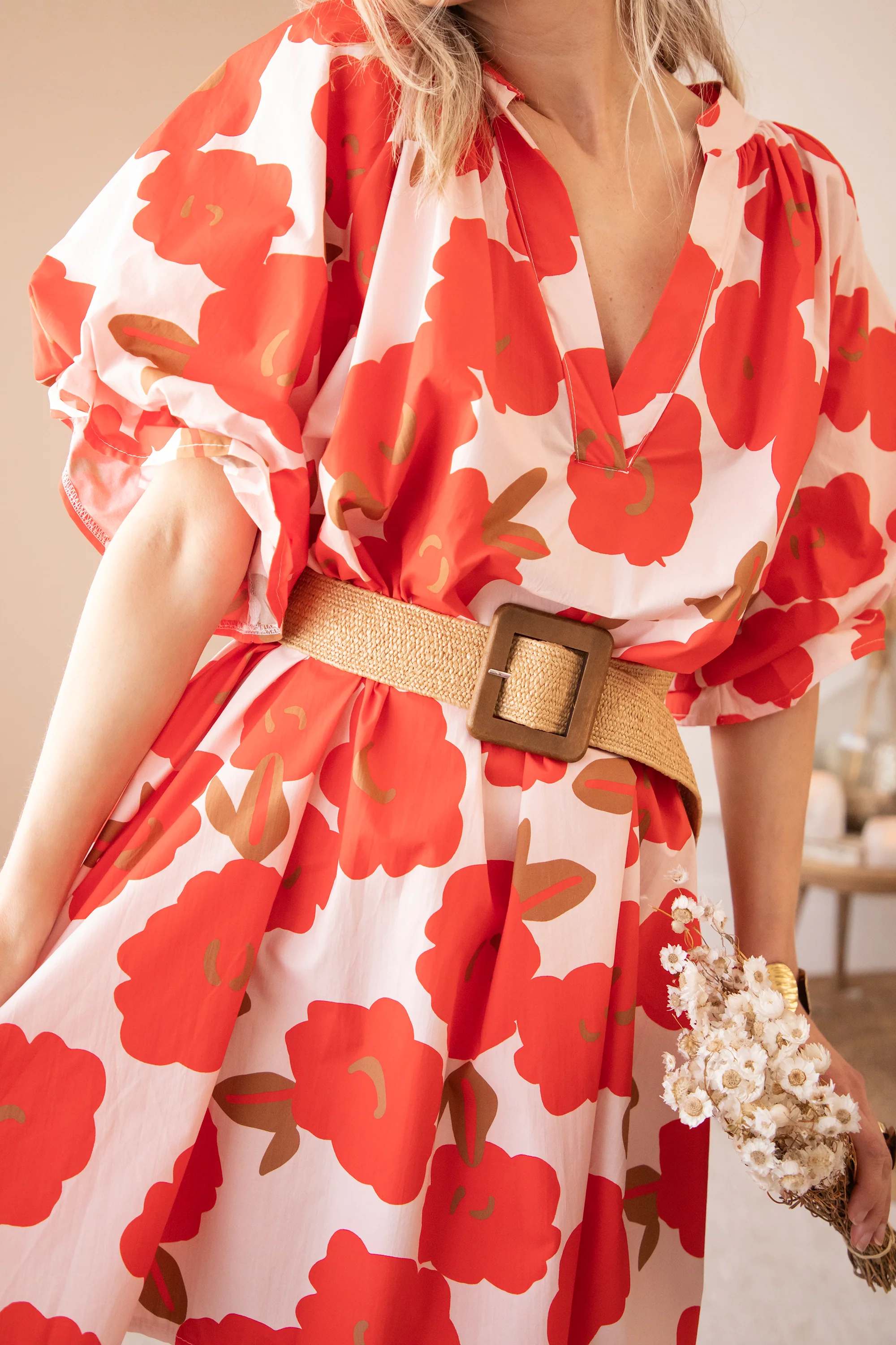 Poppy Petal Soft Pink/Red - Jurk - Image 13