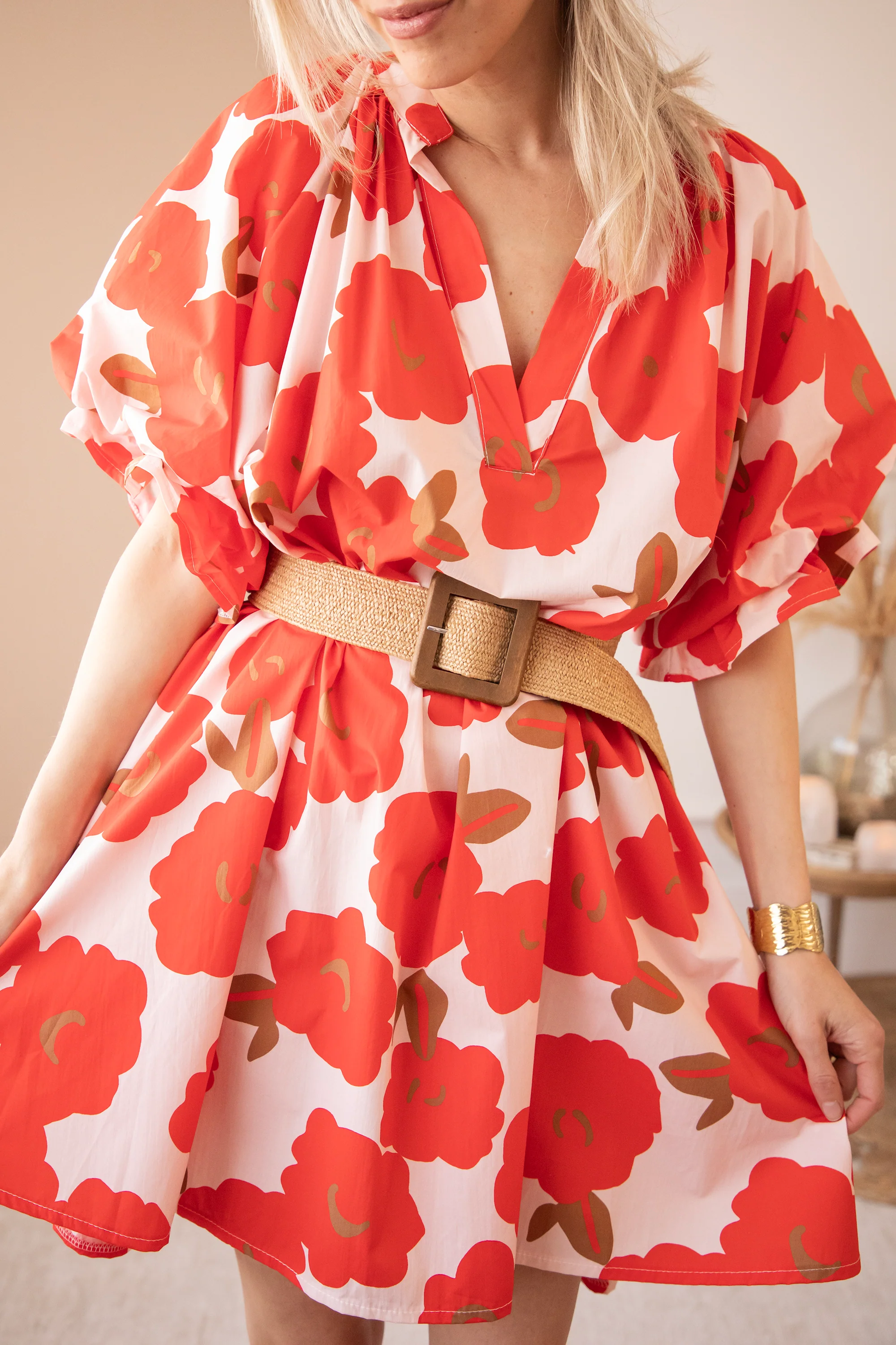 Poppy Petal Soft Pink/Red - Jurk - Image 4