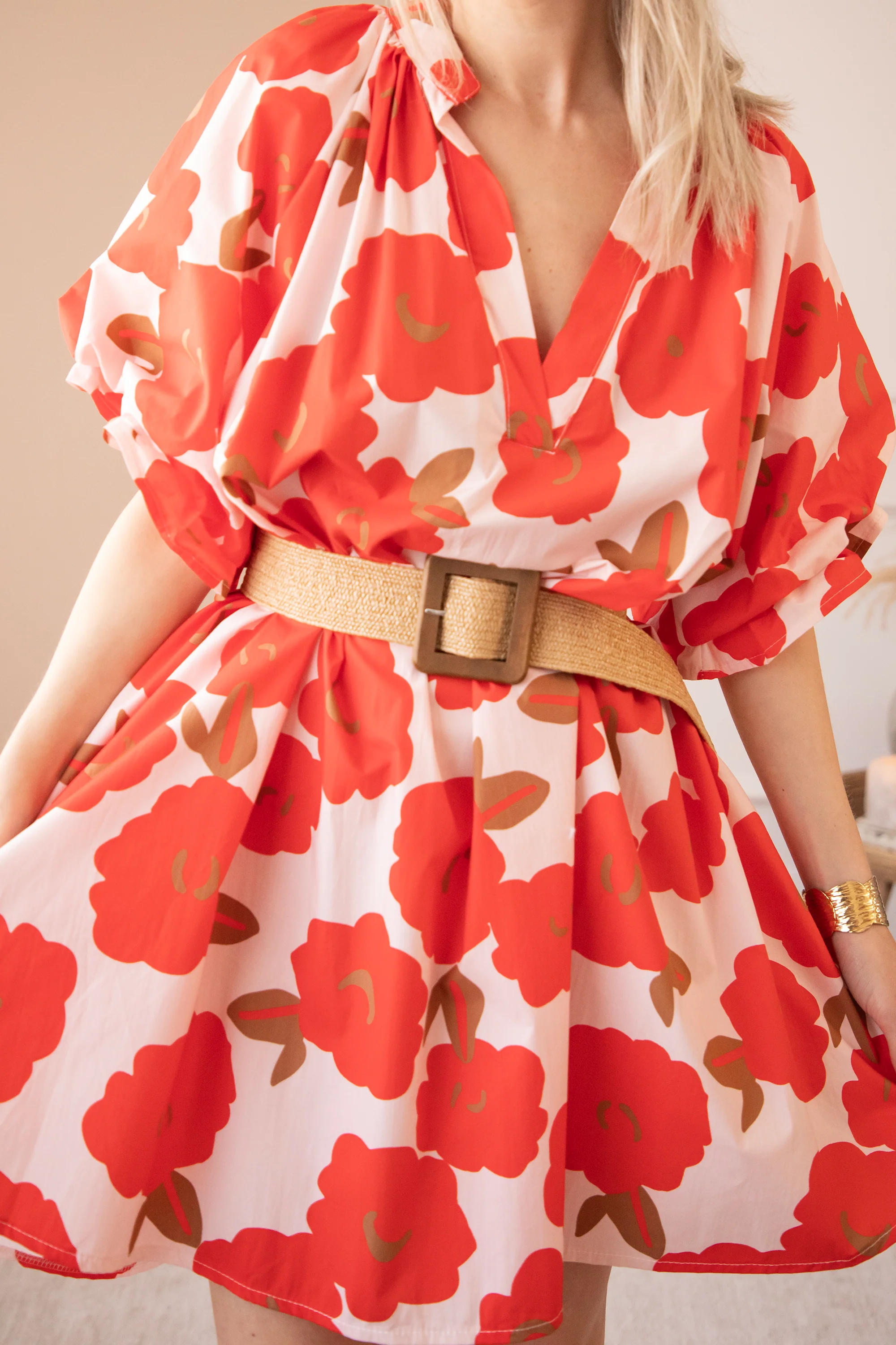 Poppy Petal Soft Pink/Red - Jurk - Image 8