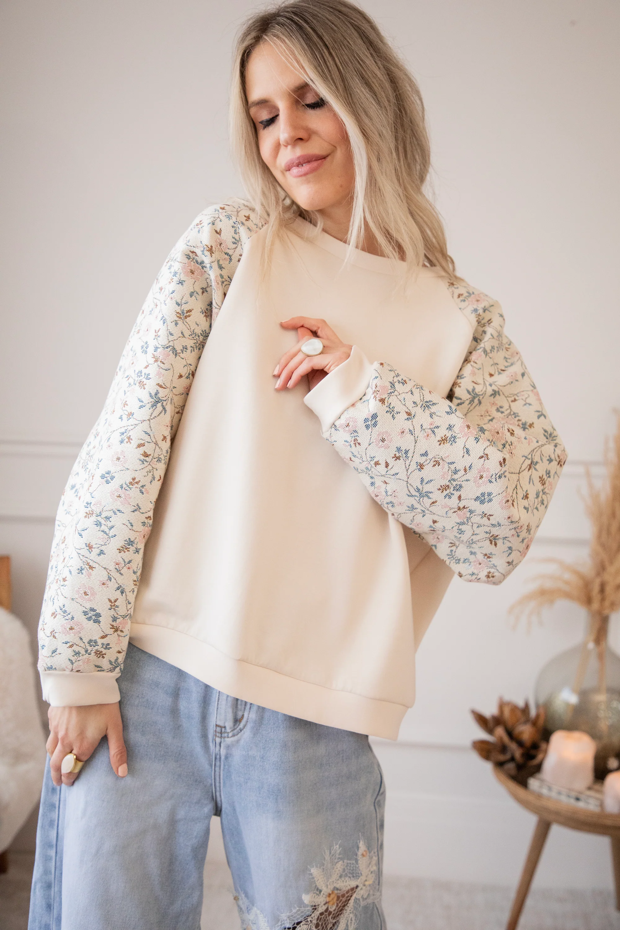 Rosy Belle Beige/Soft Pink - Sweater - Image 11